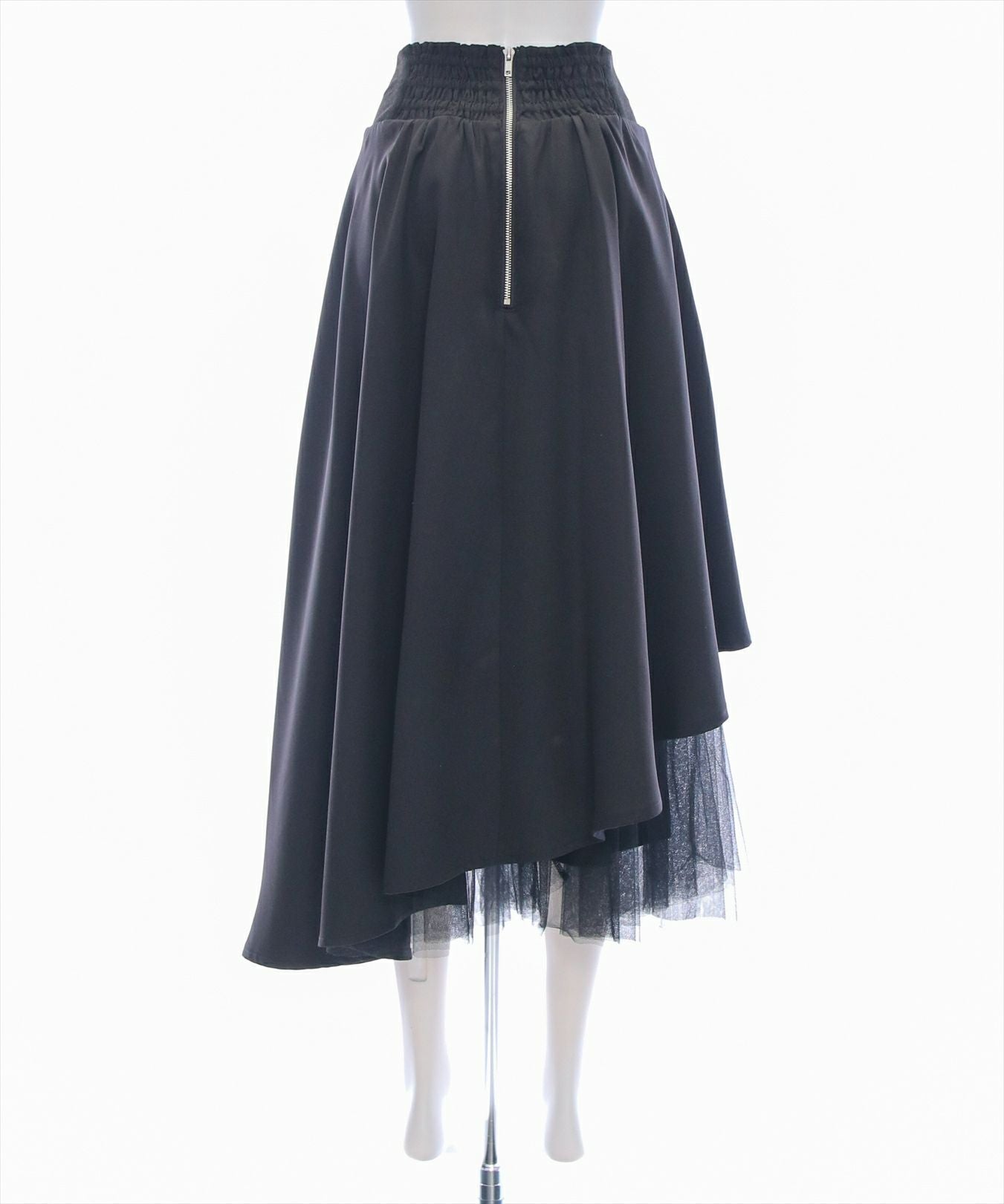 clear≪再入荷≫チュールドッキングアシンメトリースカート[CL8940