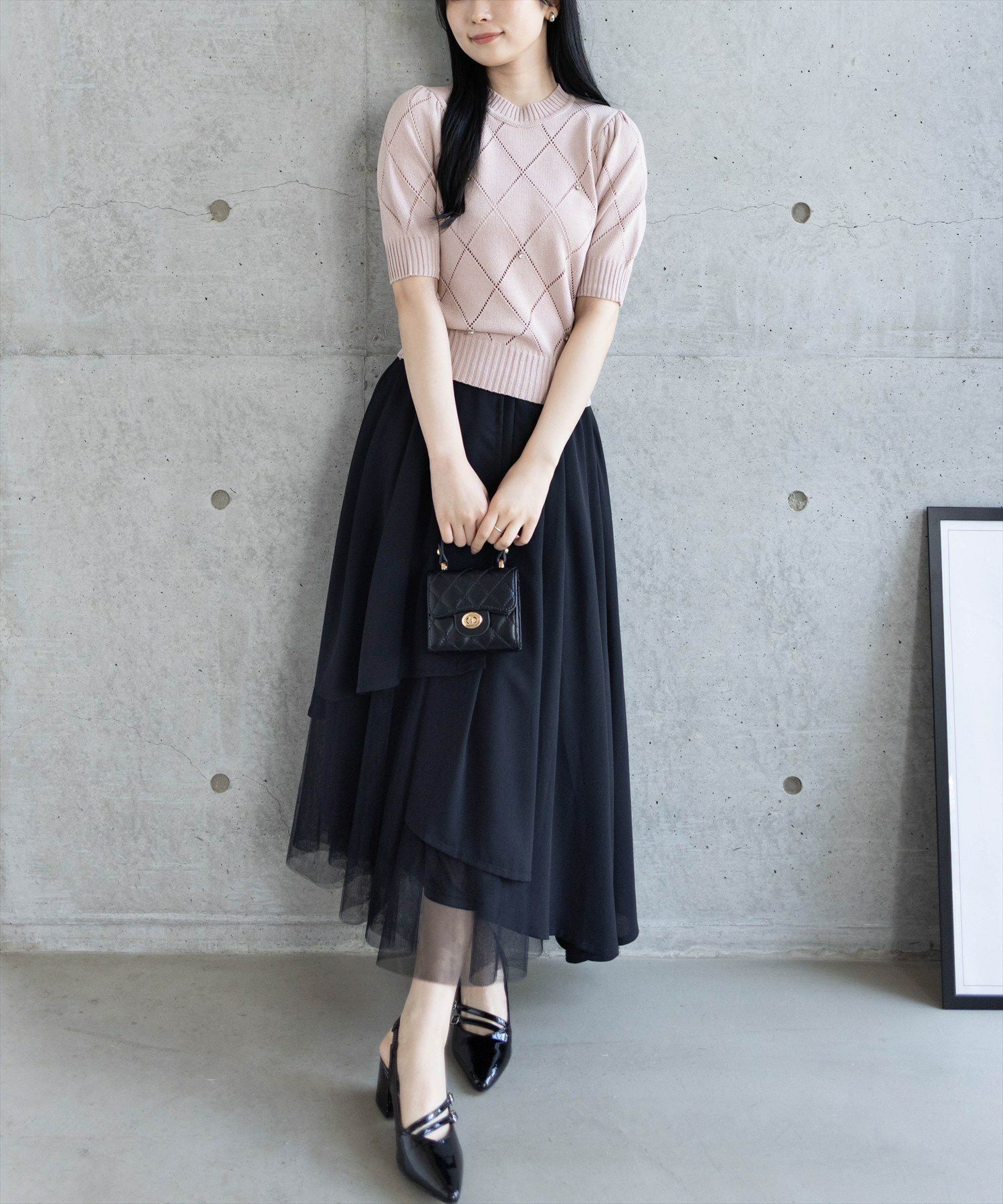 162cm/ピンクベージュ着用