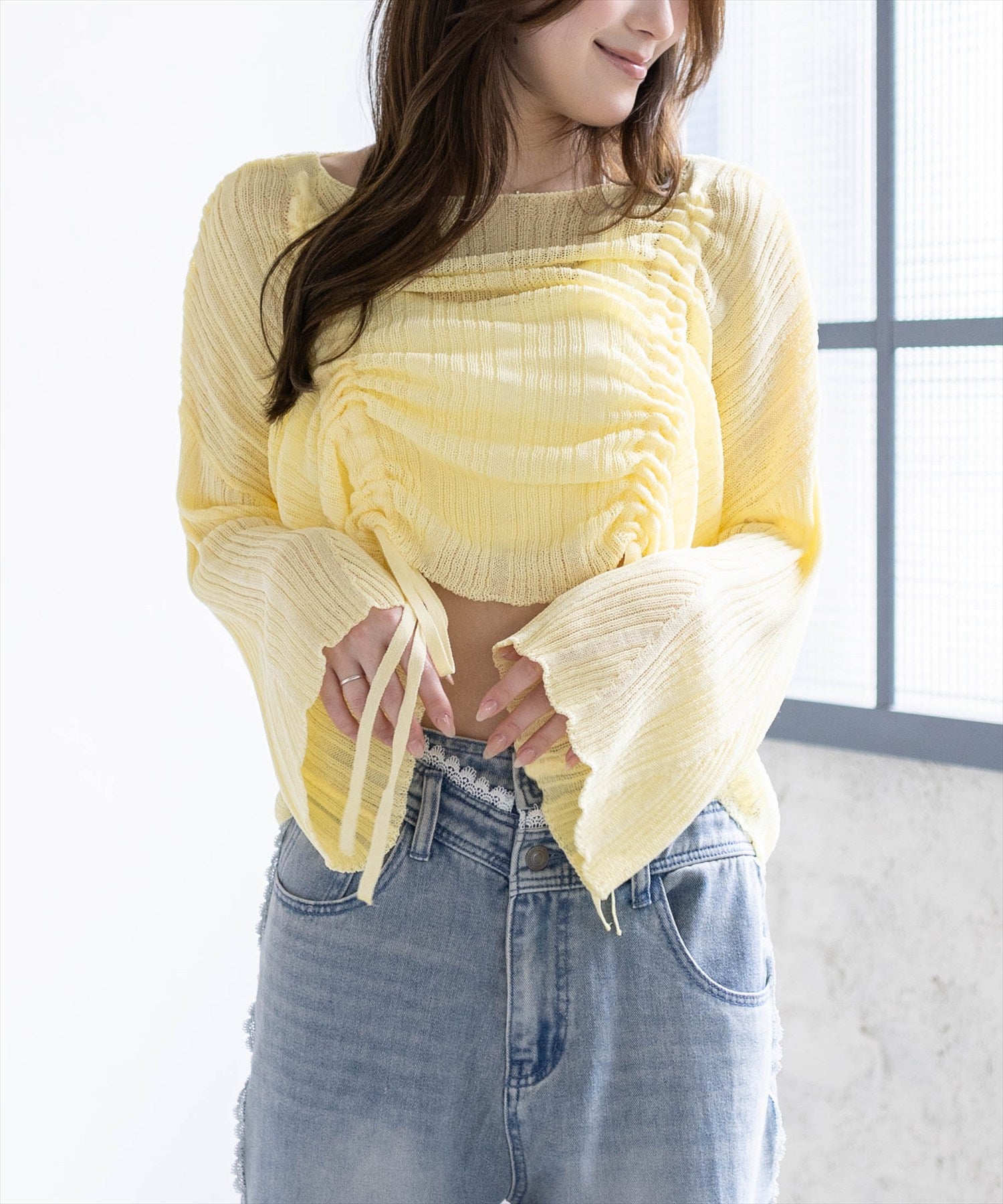 161cm/ブラック着用