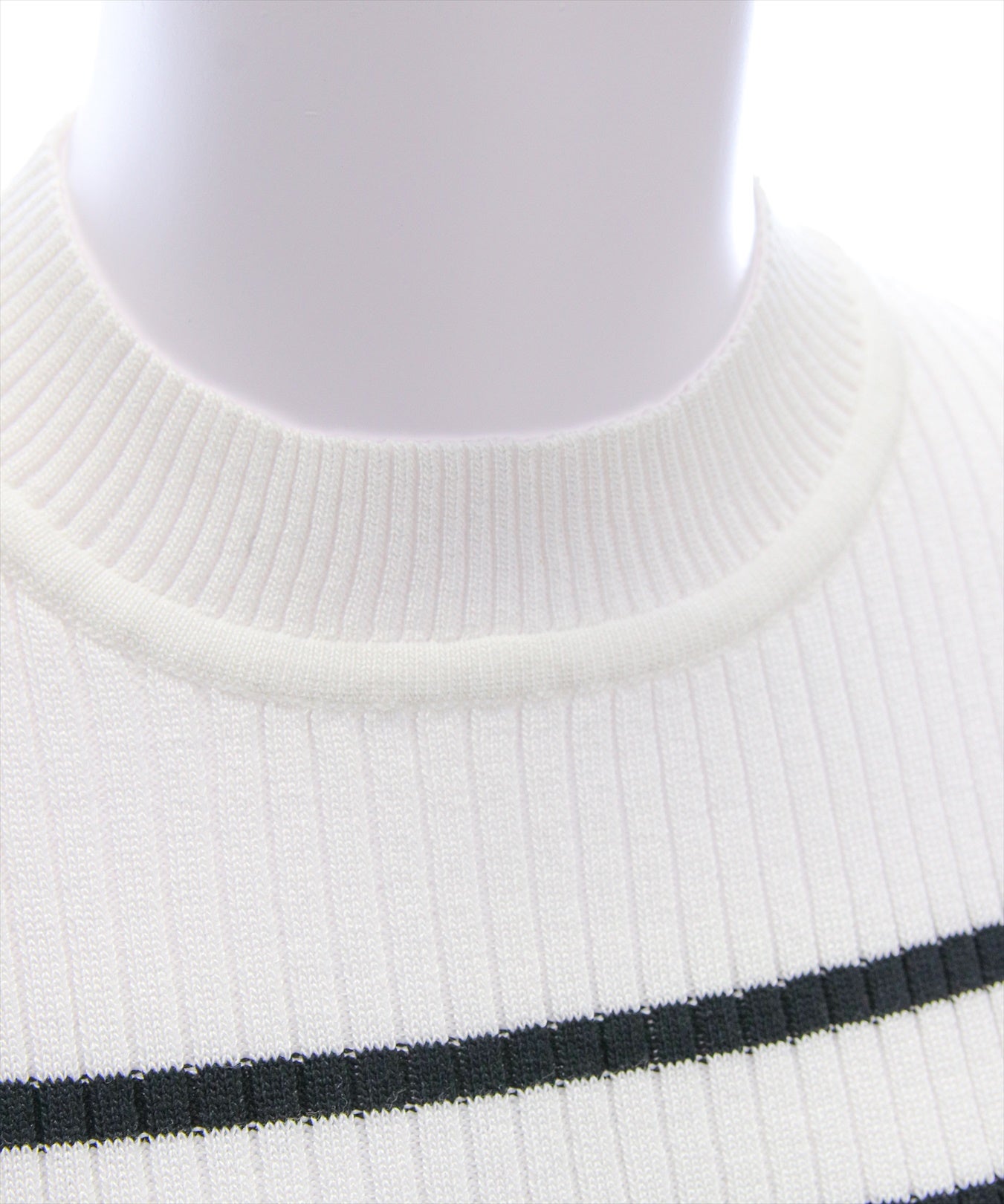 CLEAR BASIC≪再入荷≫五分袖スカラップニットトップス[CL9113
