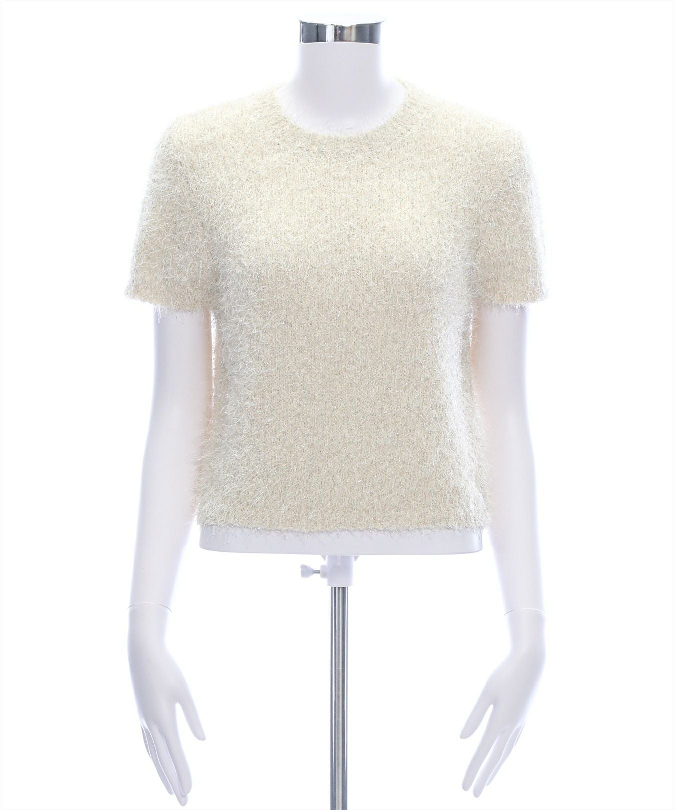 CLEAR BASIC ラメシャギー半袖ニットトップス[CL9223] | レディース