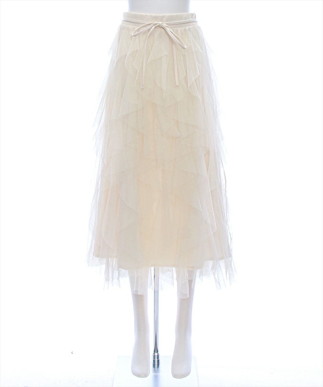 clear チュールフリルロングスカート[CL9149] | レディース