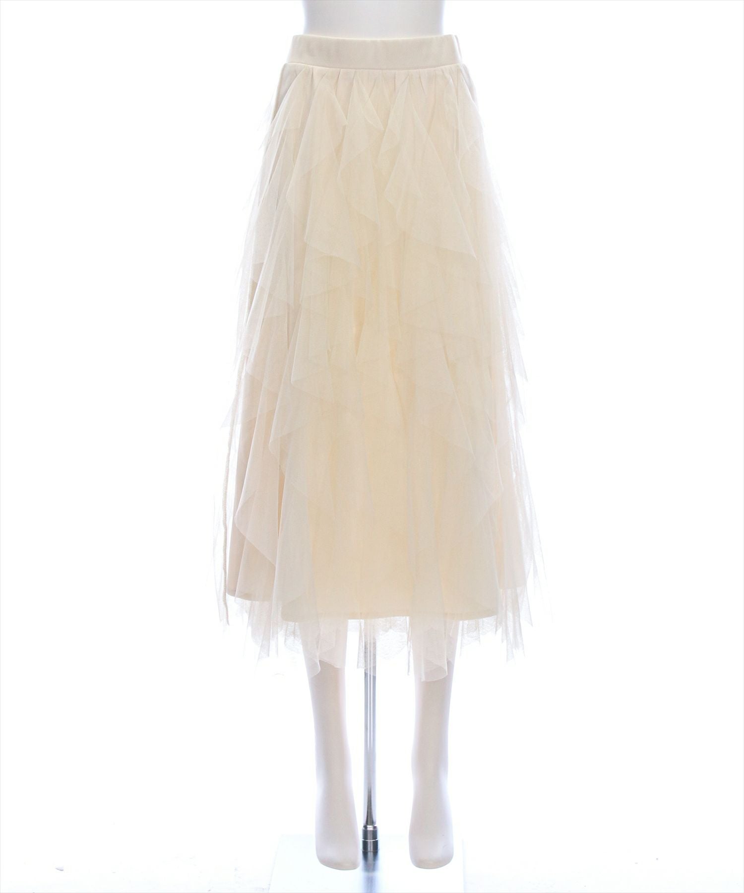 clear チュールフリルロングスカート[CL9149] | レディース