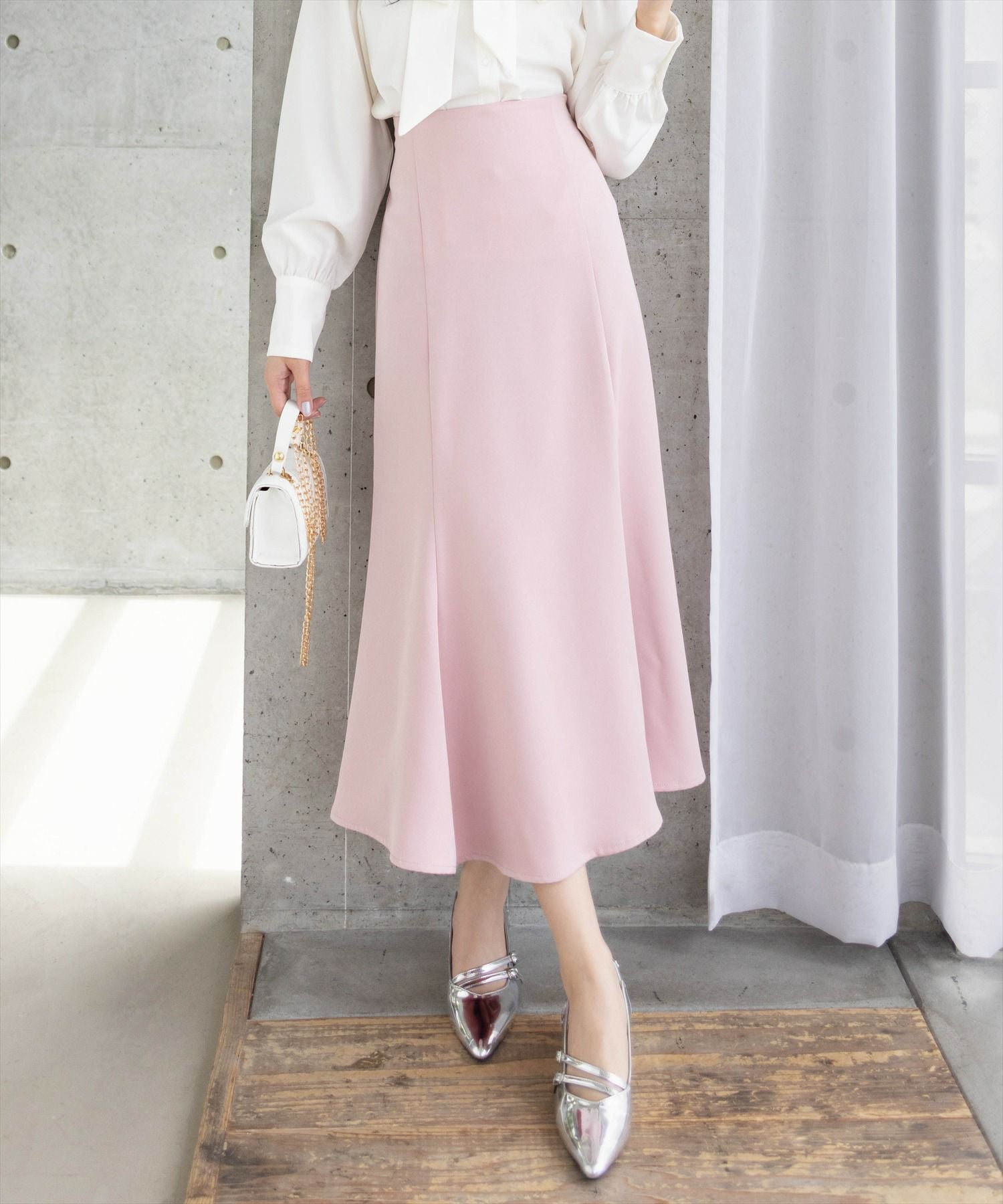 CLEAR BASIC バックレースアップマーメイドスカート[CL9034
