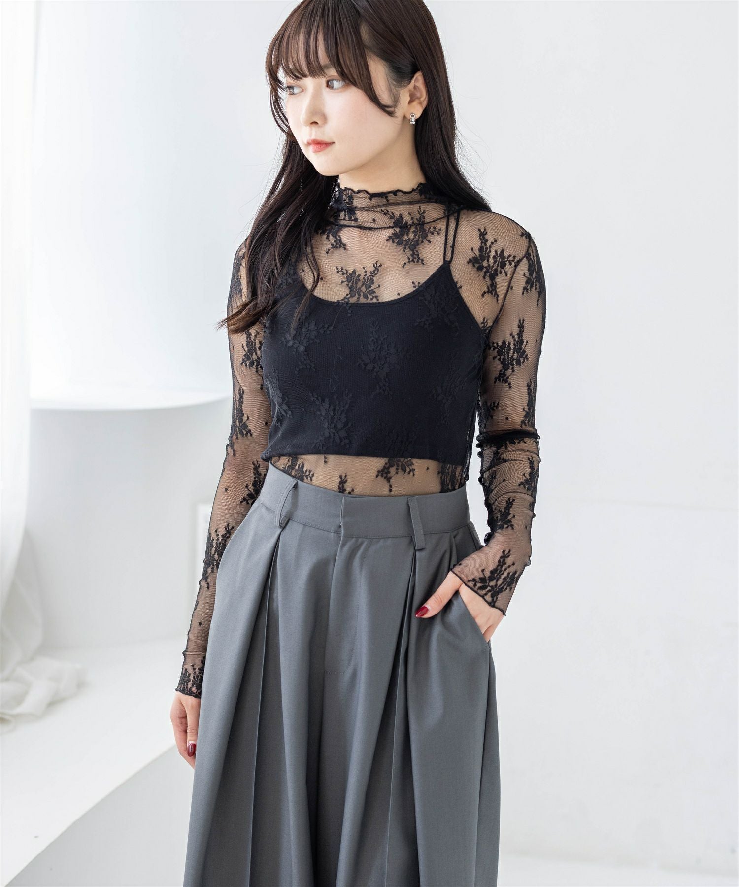 clear≪新色追加≫シアートップス（ラメ・柄）[CL8999] | レディース