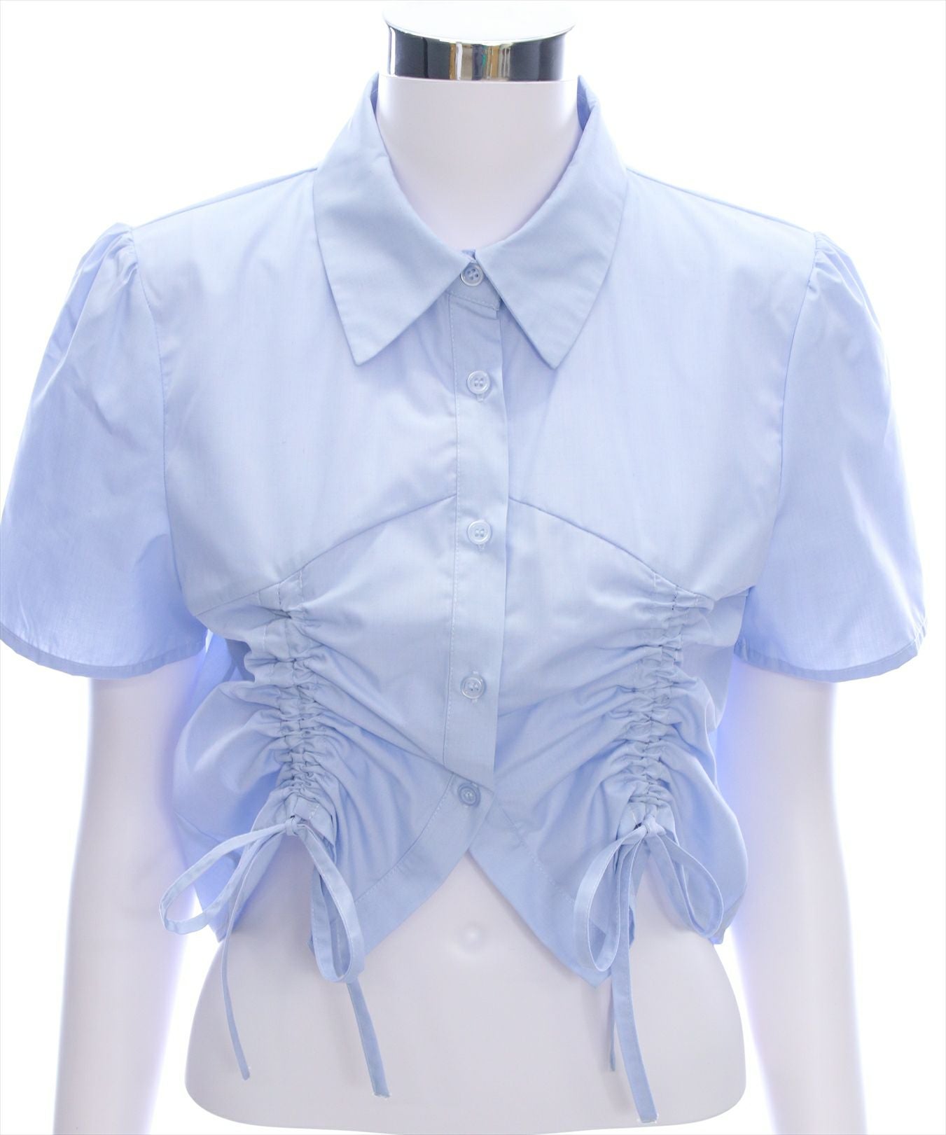 clear ドロストリボン半袖シャツ[CL9124] | レディースファッション