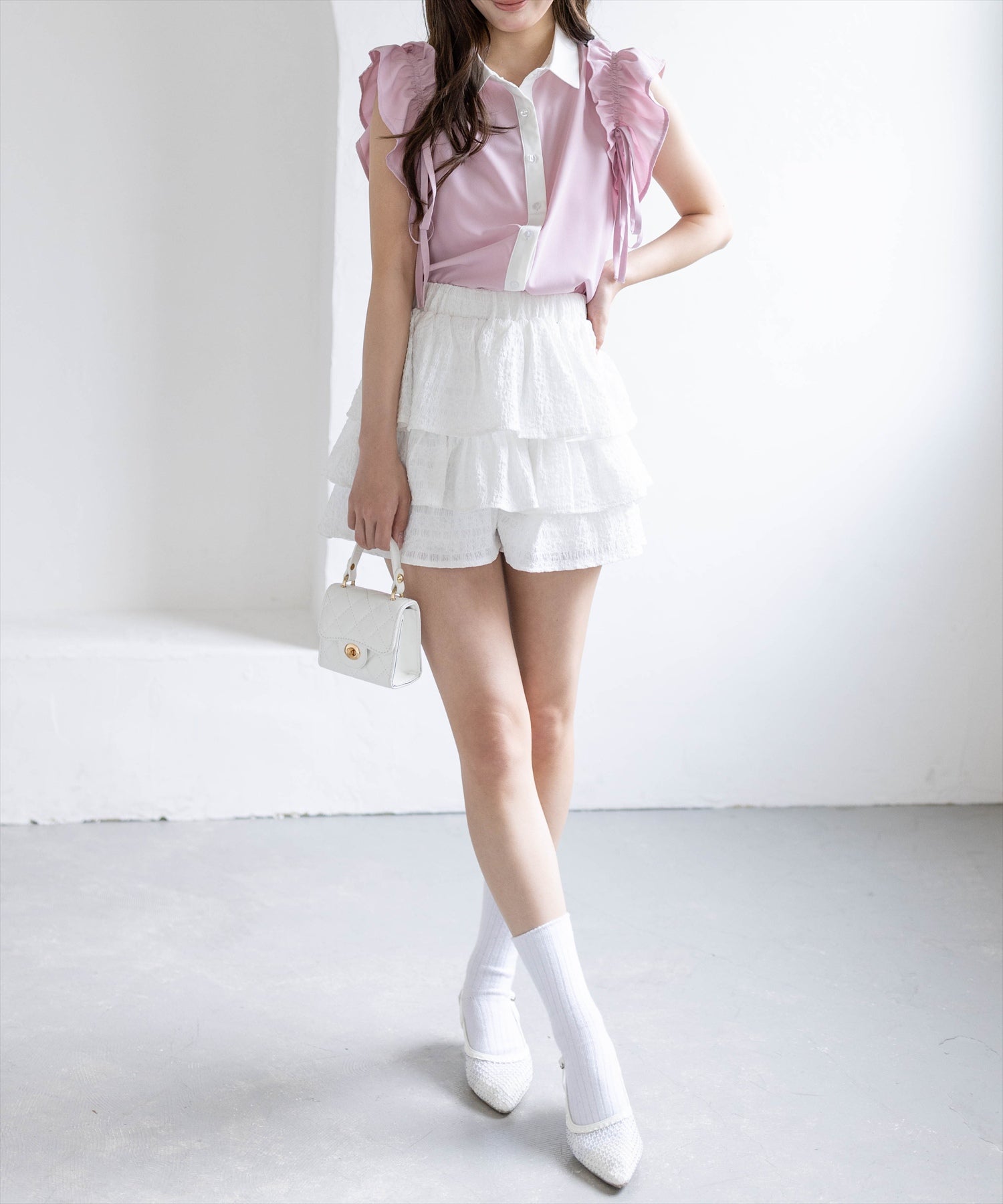 161cm/ピンク着用