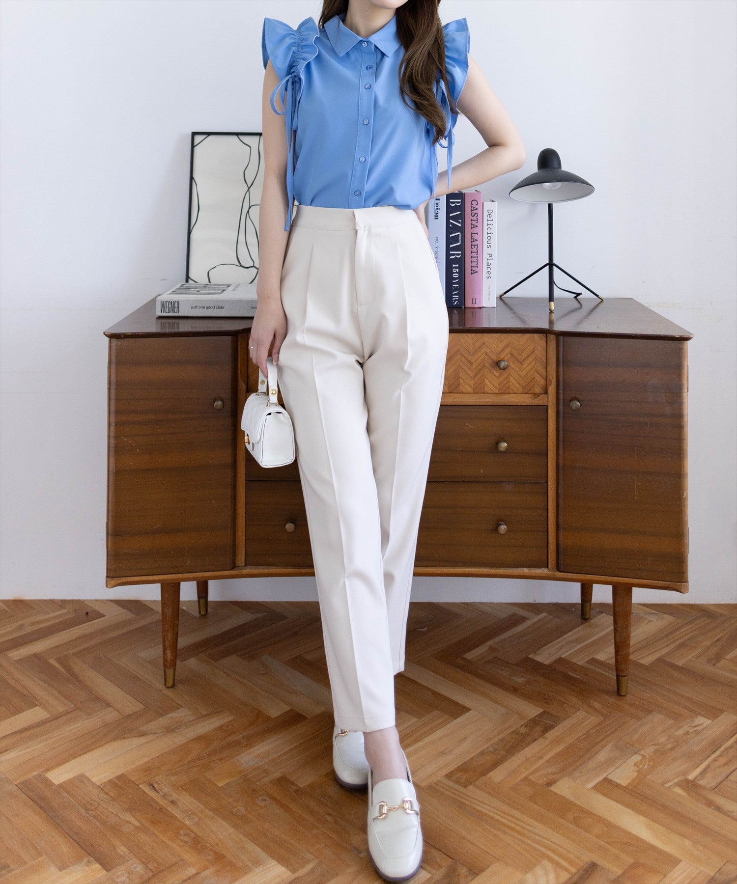 163cm/ブルー着用