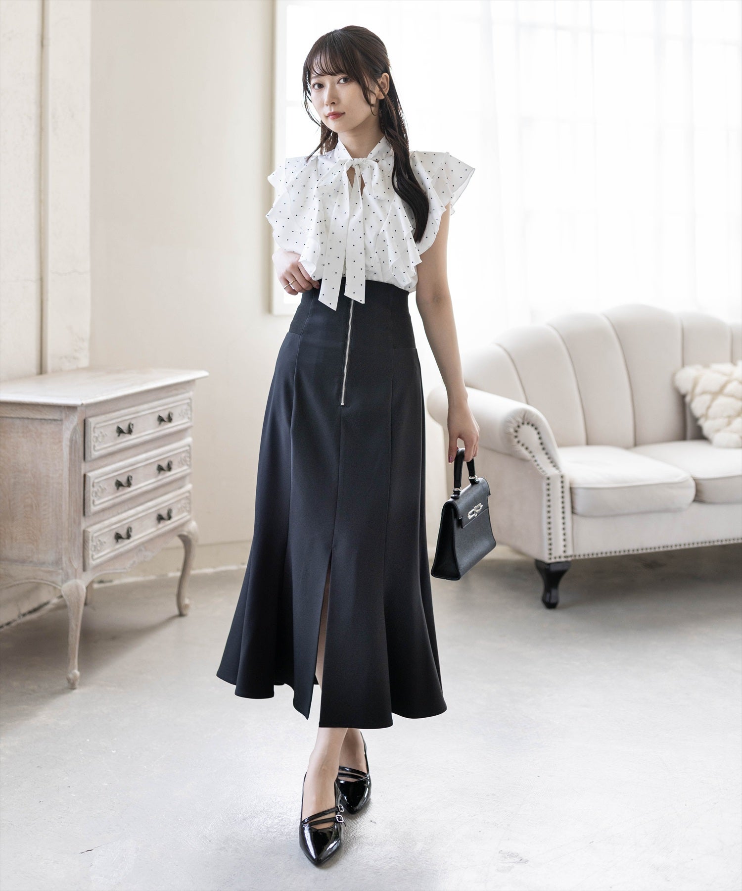 162cm/ブラック F着用