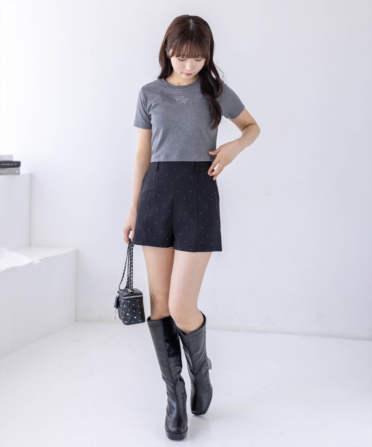 162cm/ブラック2着用