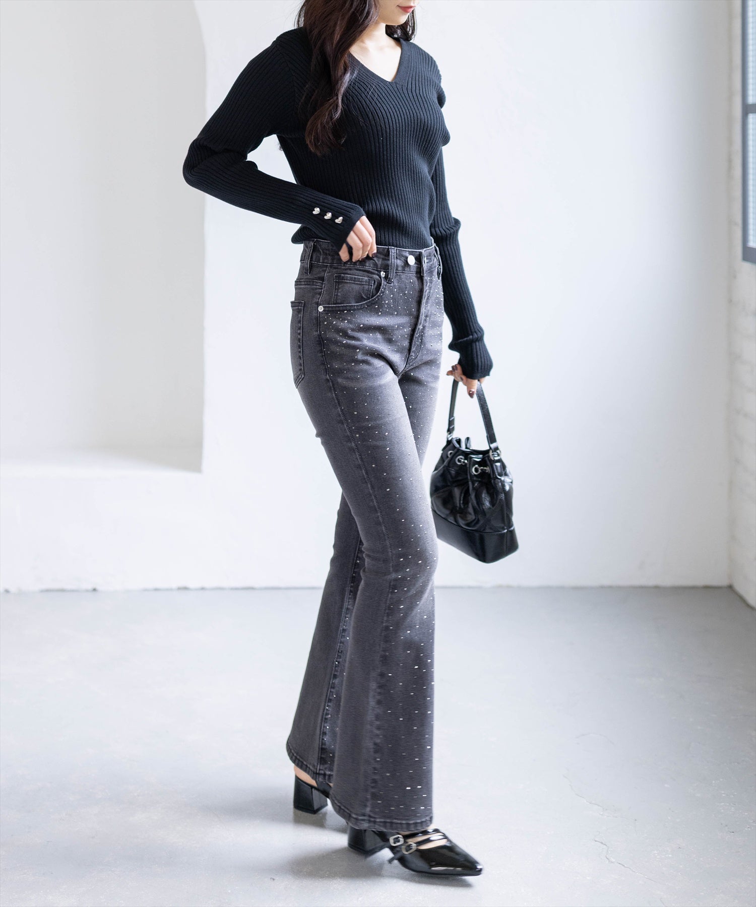 162cm/ブルー2 S着用