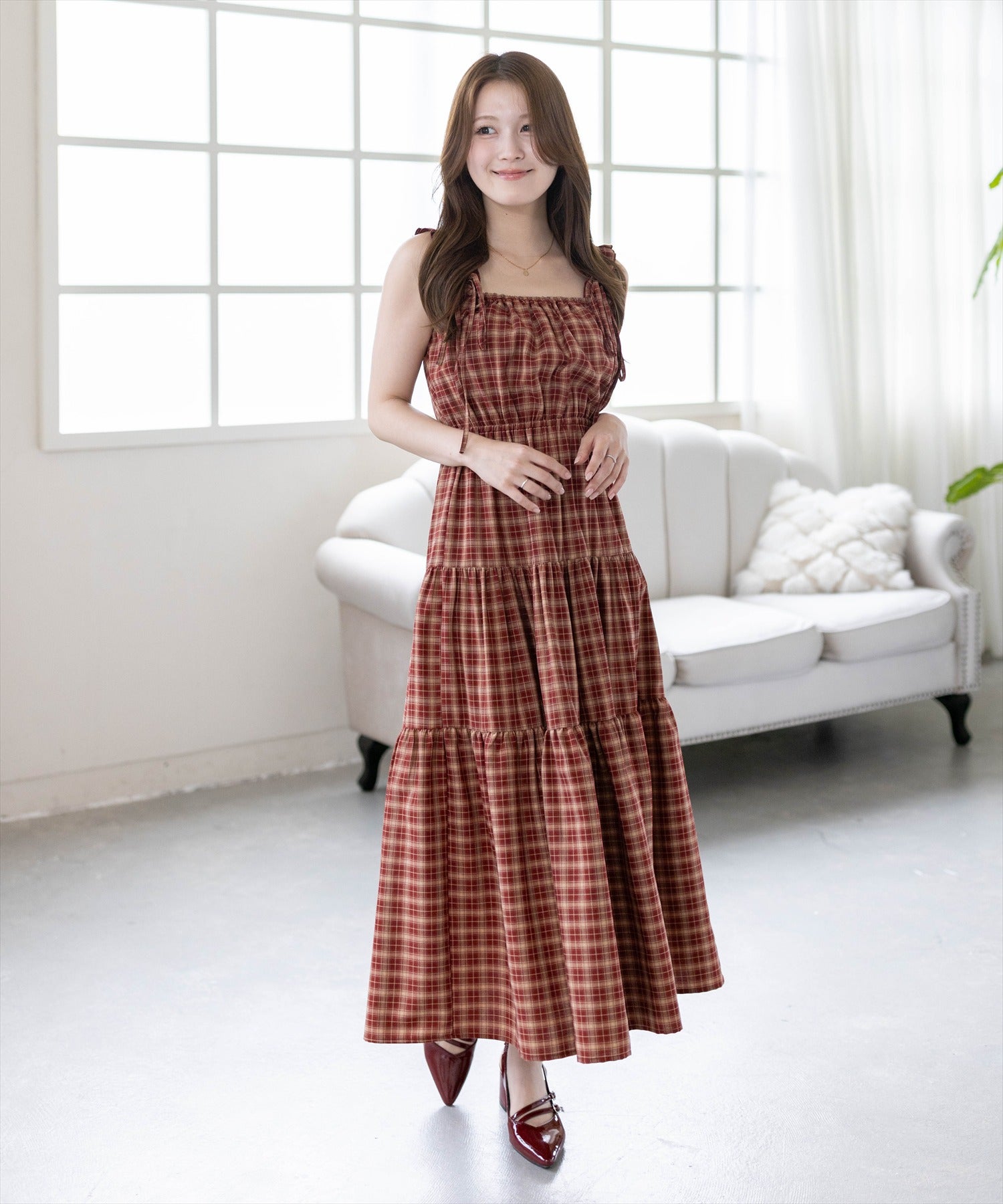clear≪再入荷≫リボンフリルキャミワンピース[CL9295] | レディース