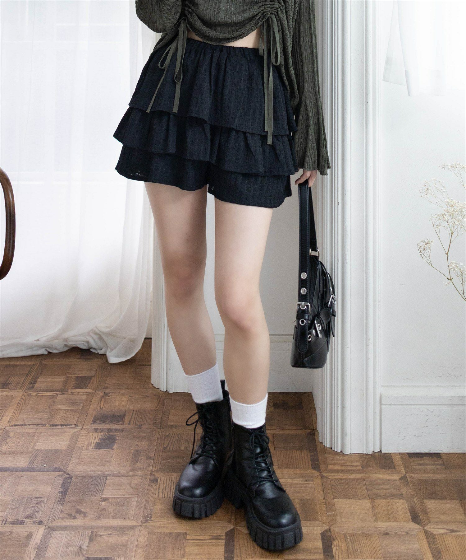 clear フリルショートパンツ[CL9289] | レディースファッション通販