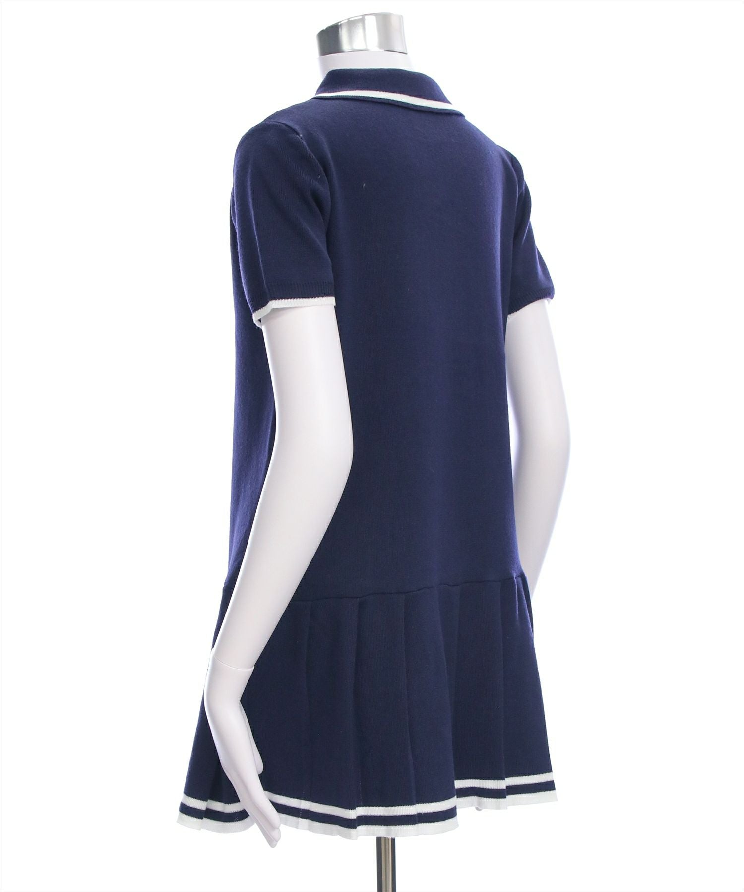 clear ポロ襟ニットプリーツミニワンピース[CL9334] | レディース