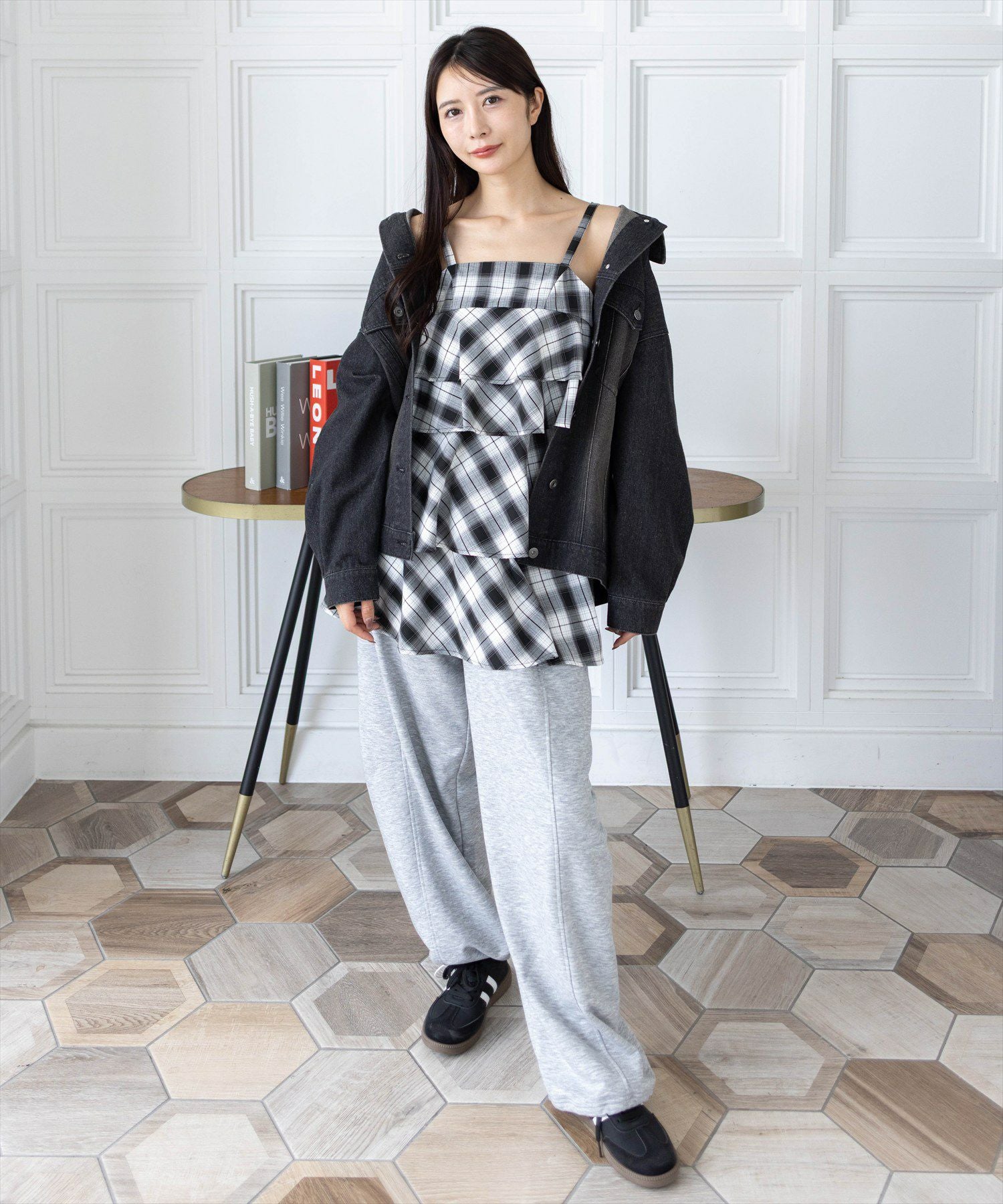 165cm/ブラック着用