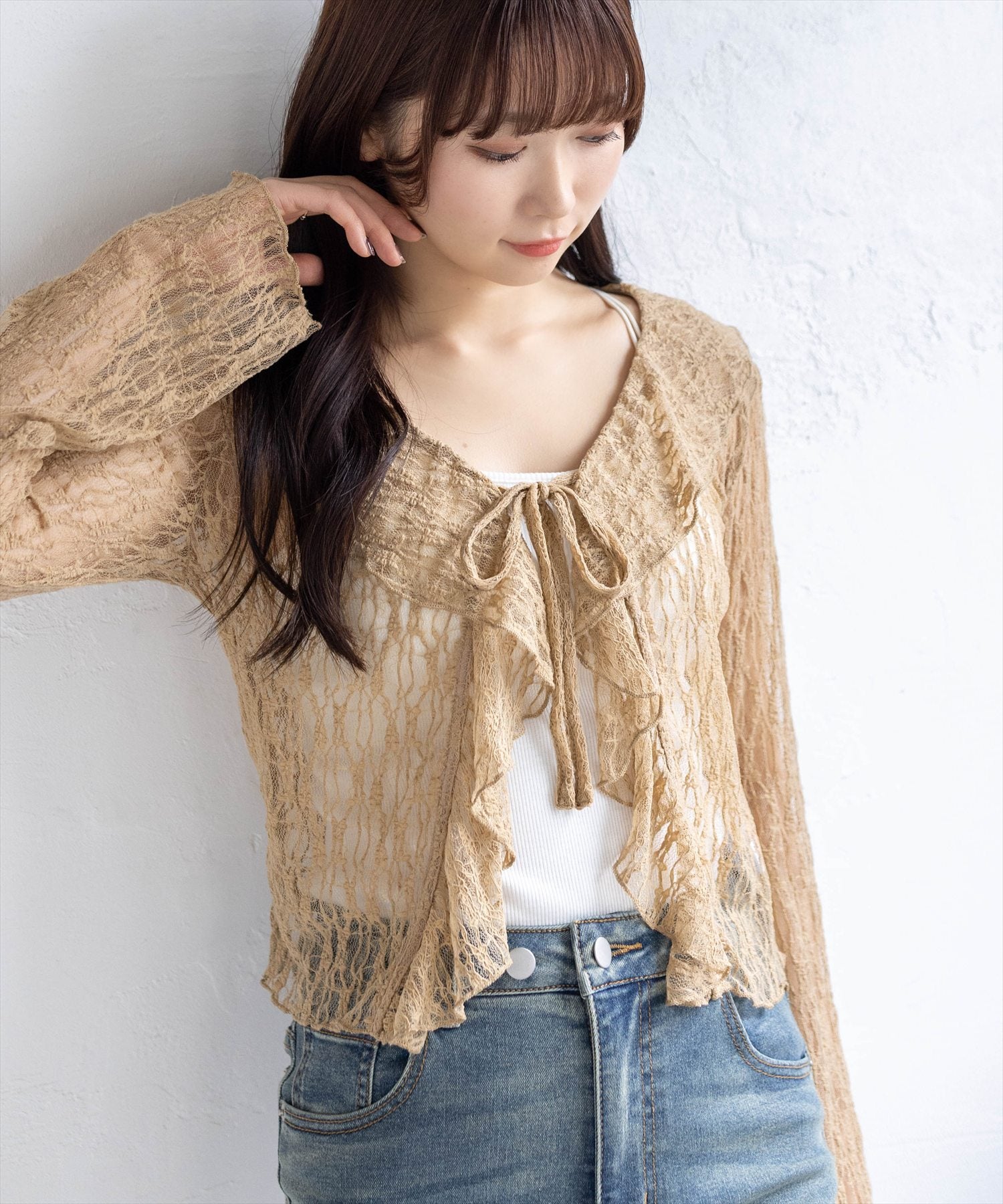 clear≪再入荷≫フリルレースカーディガン[CL9390] | レディース