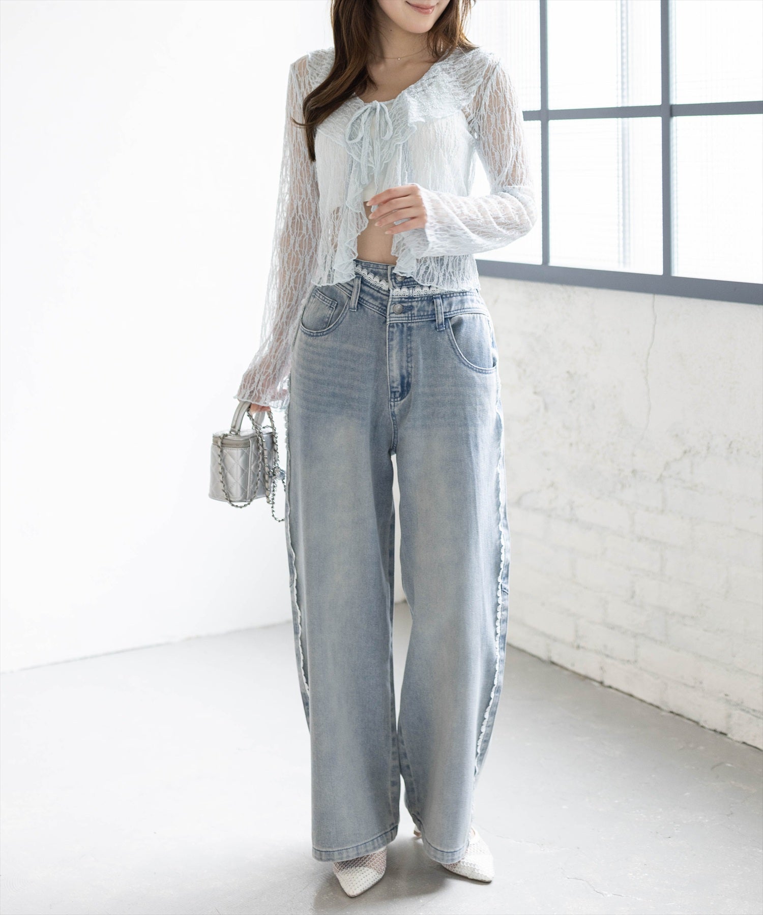 clear≪再入荷≫フリルレースカーディガン[CL9390] | レディース