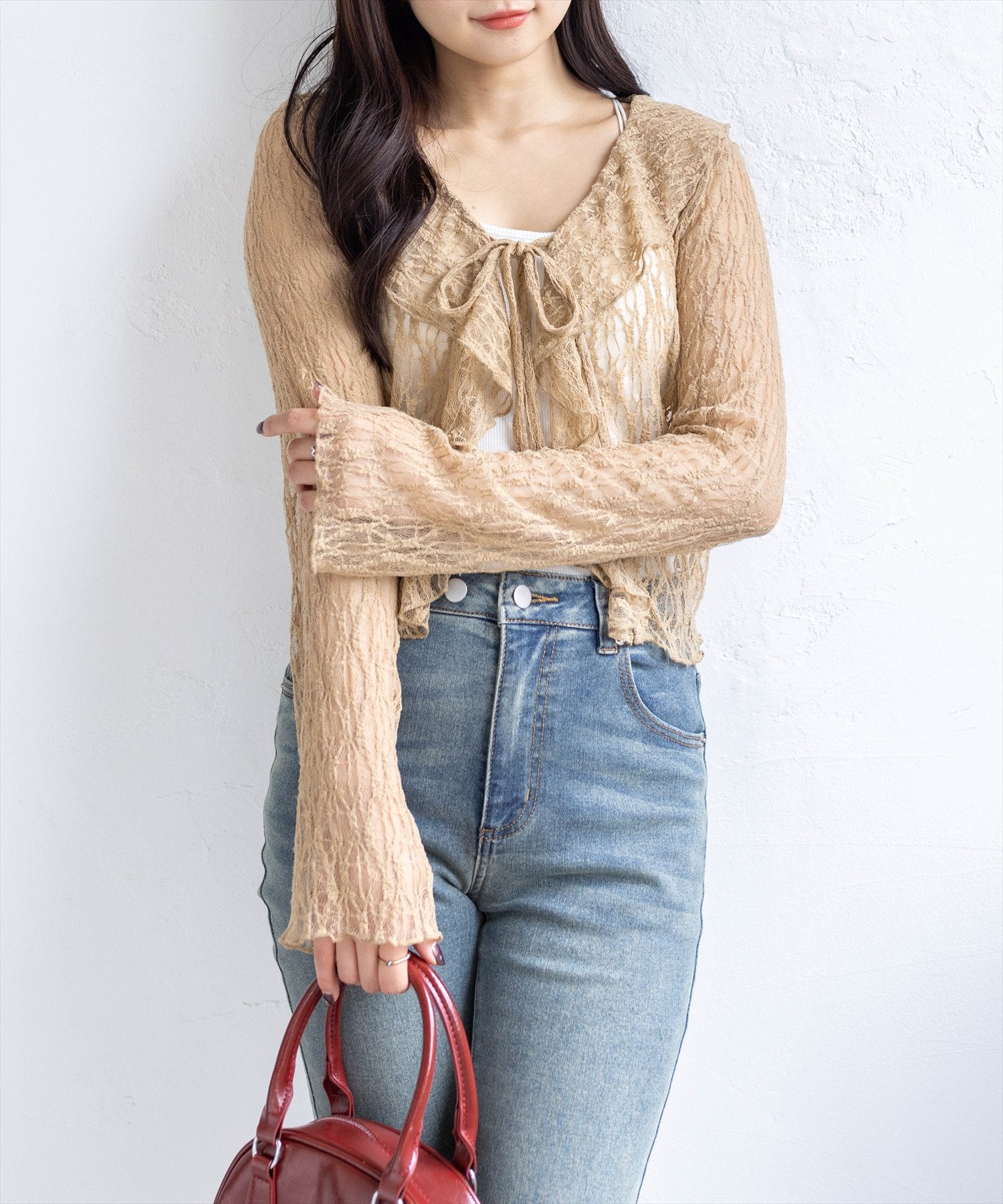 clear≪再入荷≫フリルレースカーディガン[CL9390] | レディース