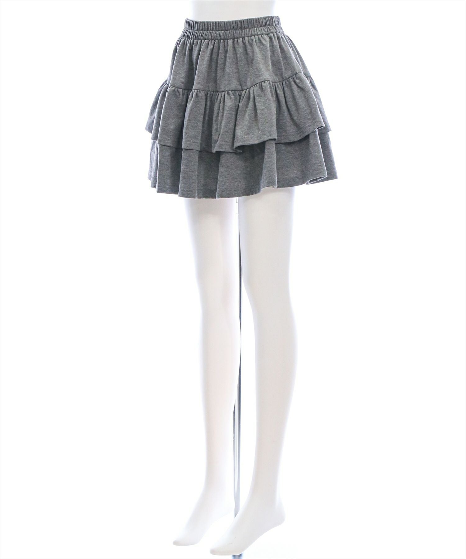 clear≪再入荷≫2段ティアードスウェットミニスカート（セット可