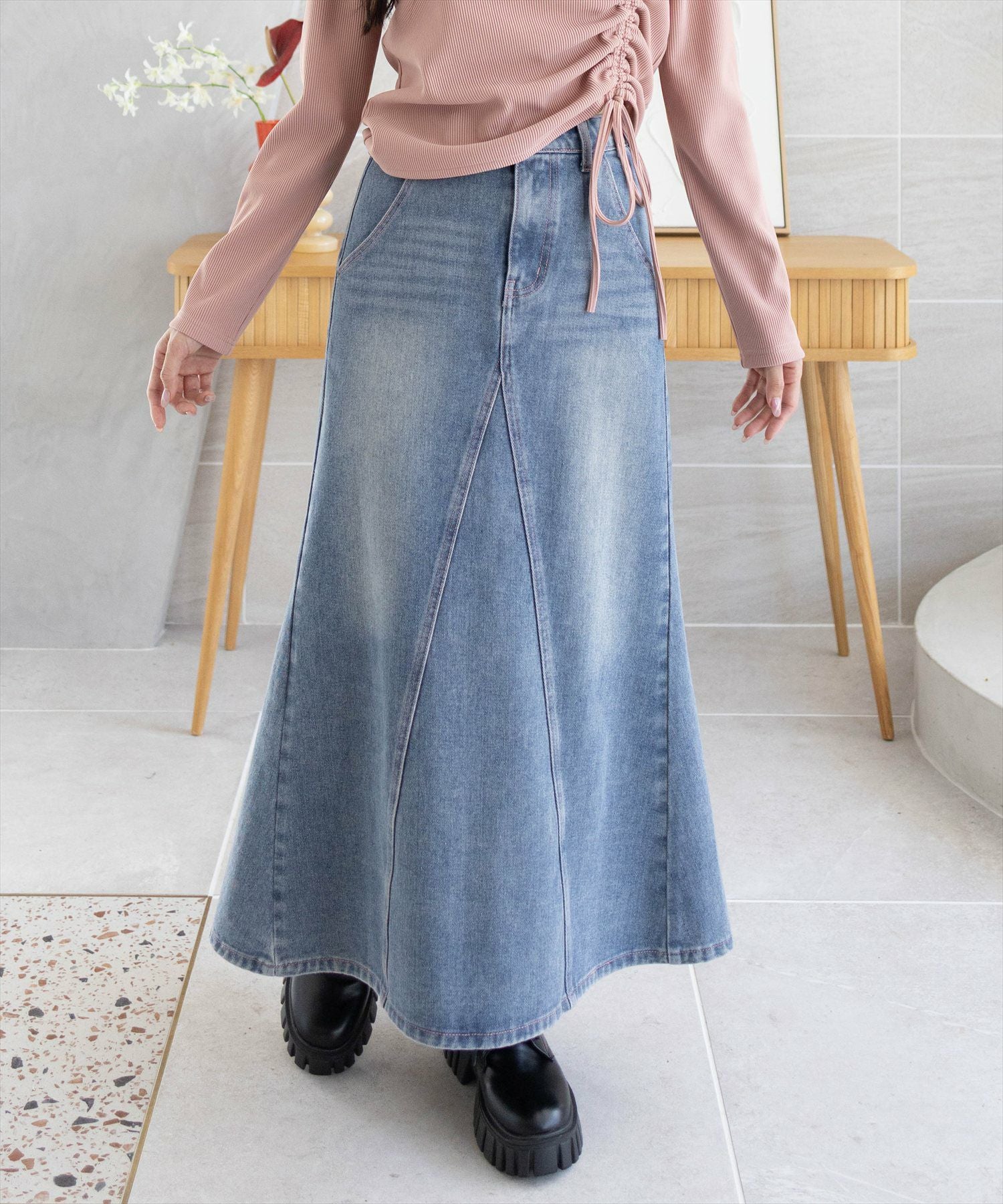 165cm/ブルー着用