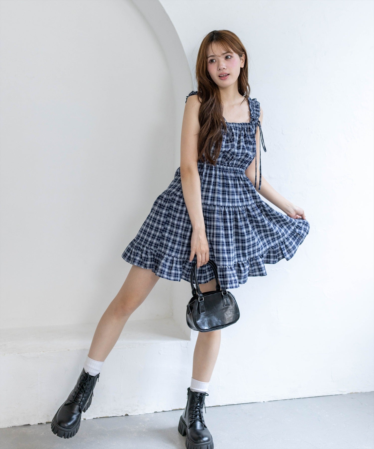 clear≪再入荷≫リボンフリルミニキャミワンピース[CL9456