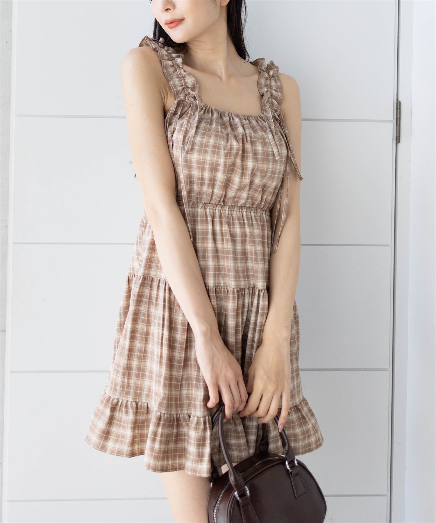 165cm/ベージュ着用