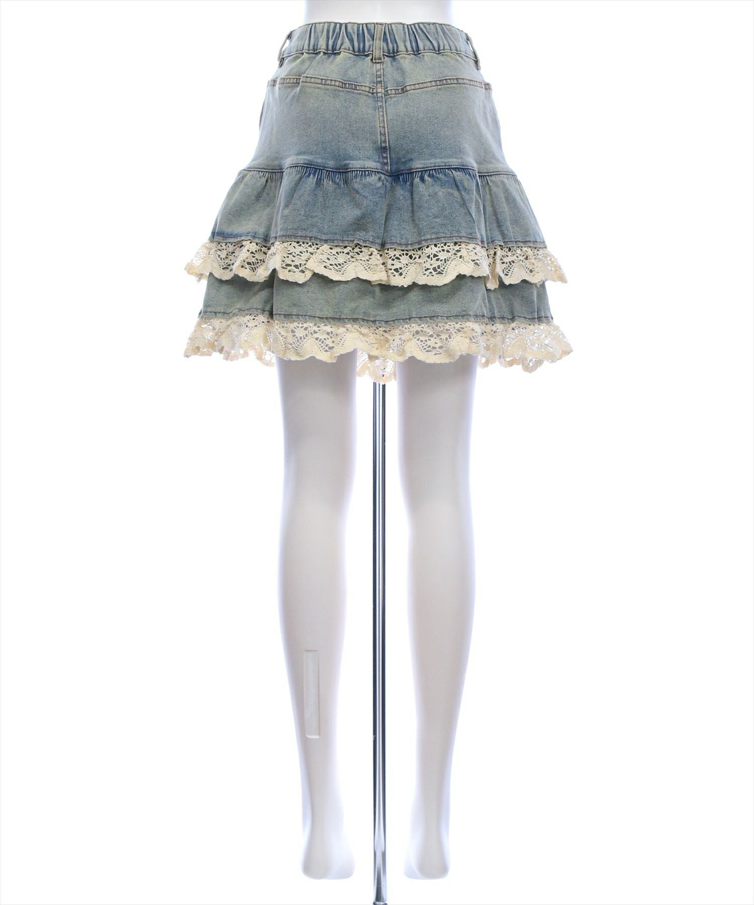clear デニムティアードミニスカート[CL9367] | レディース