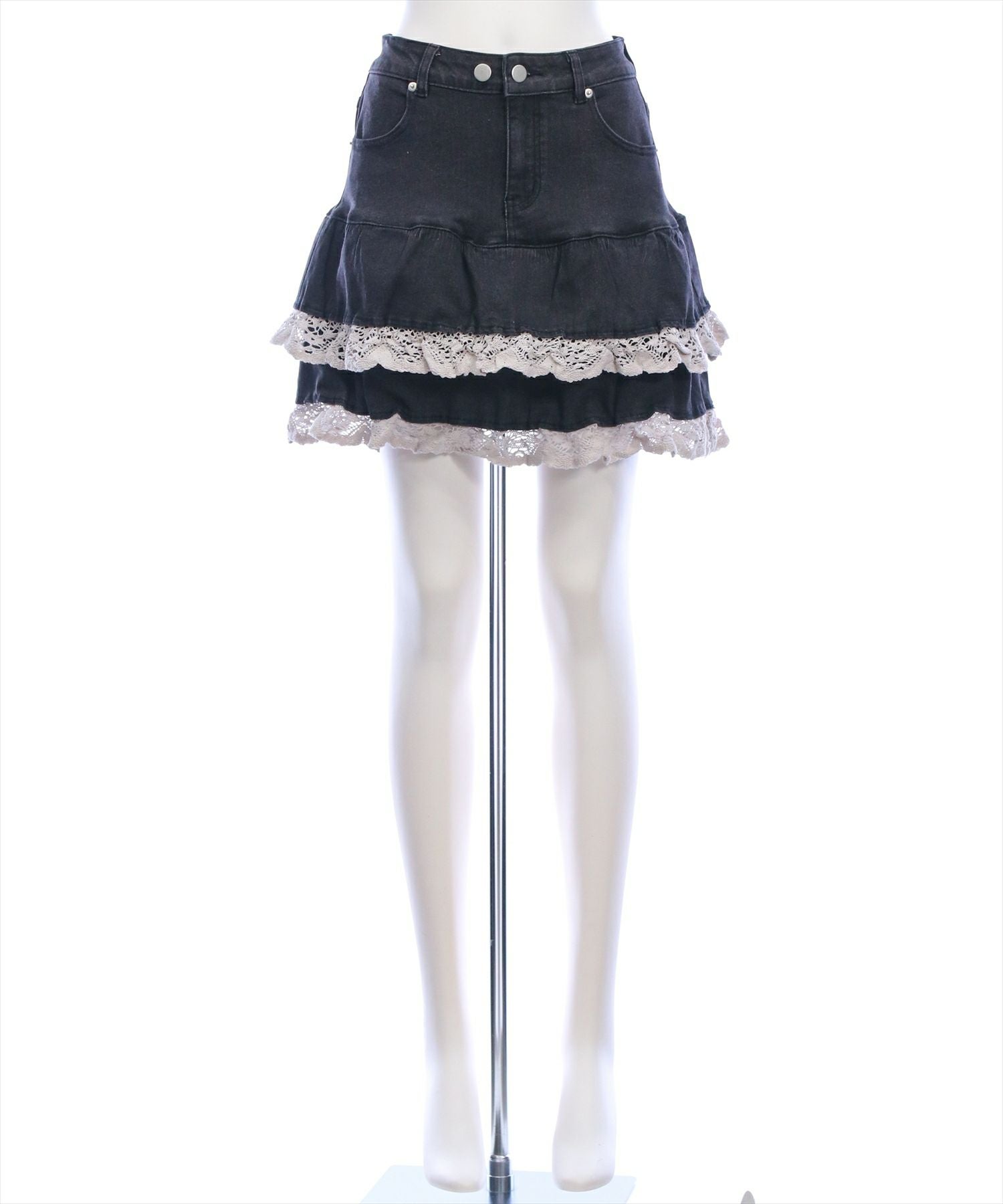 clear デニムティアードミニスカート[CL9367] | レディース