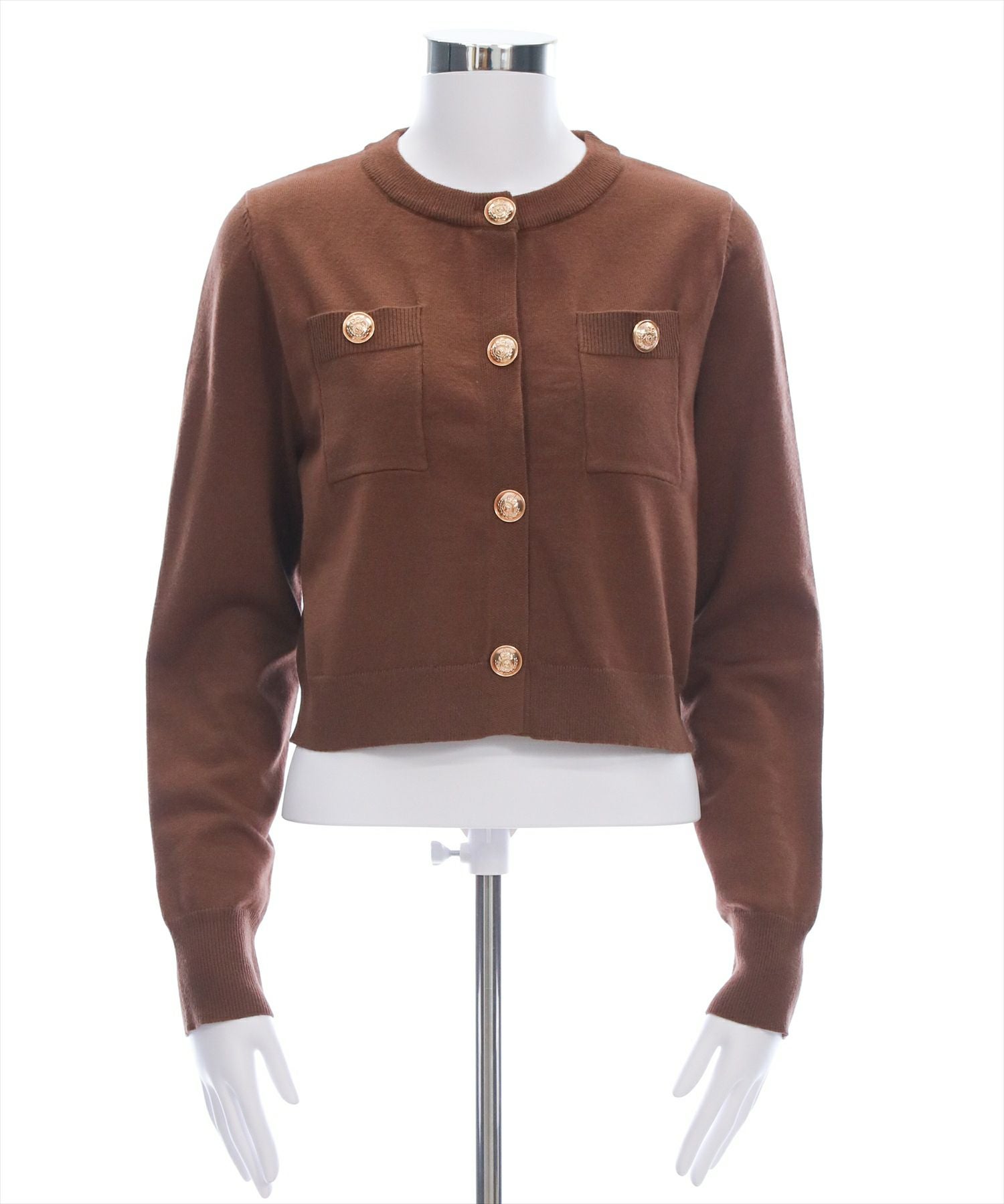 clear≪新色追加≫ゴールドボタンニットカーディガン(セット可)[CL9179