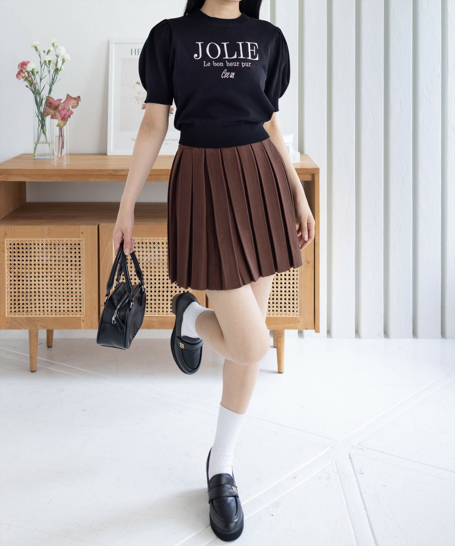 clear ニットプリーツミニスカート(セット可)[CL9312] | レディース