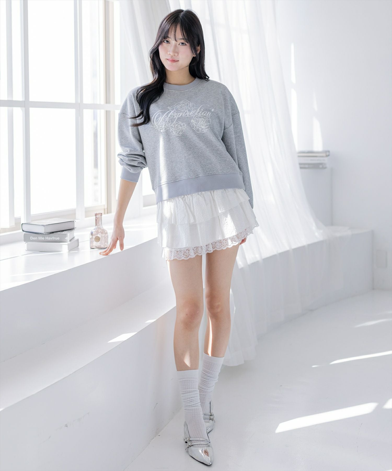 168cm/ホワイト着用