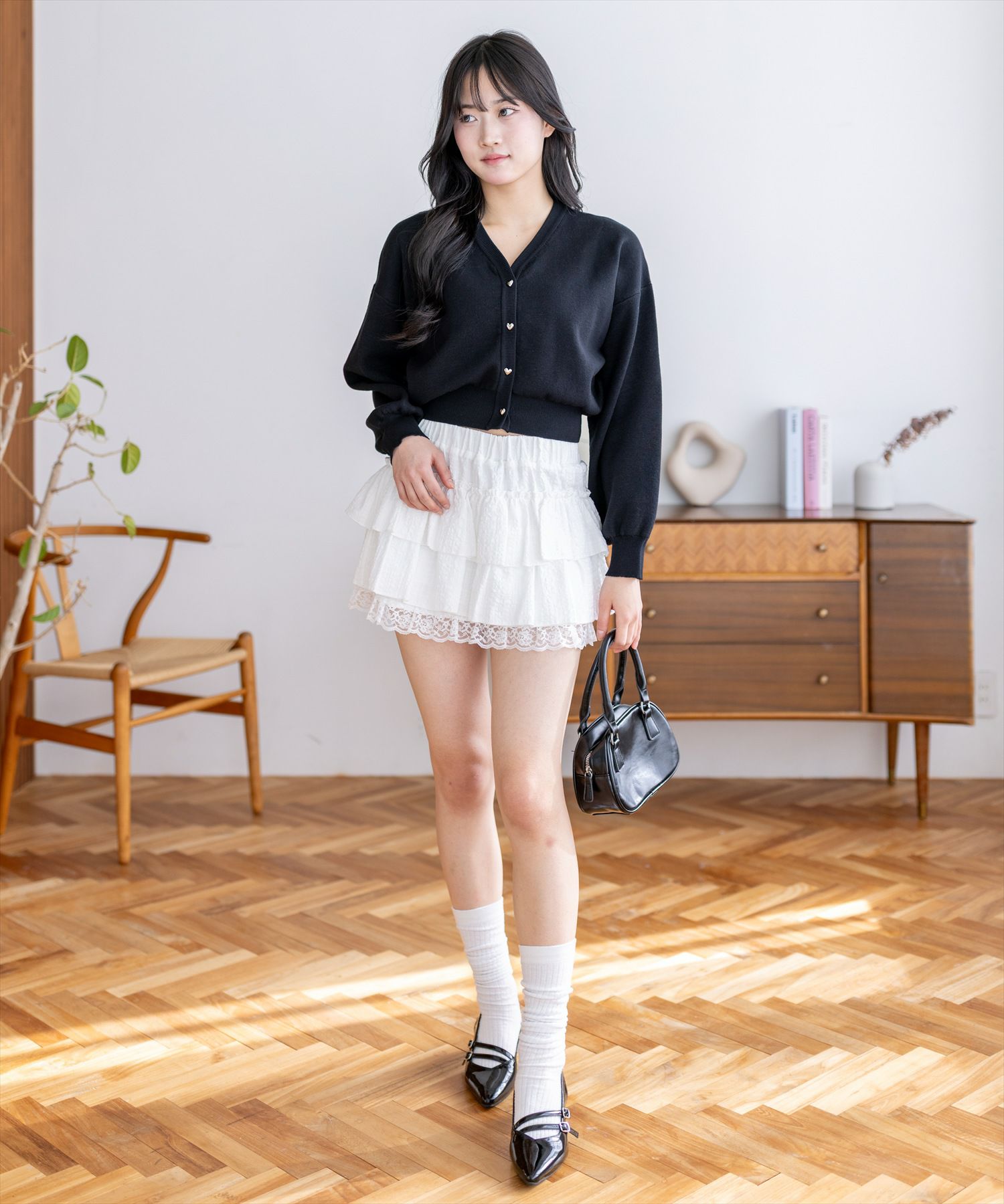 168cm/ホワイト着用
