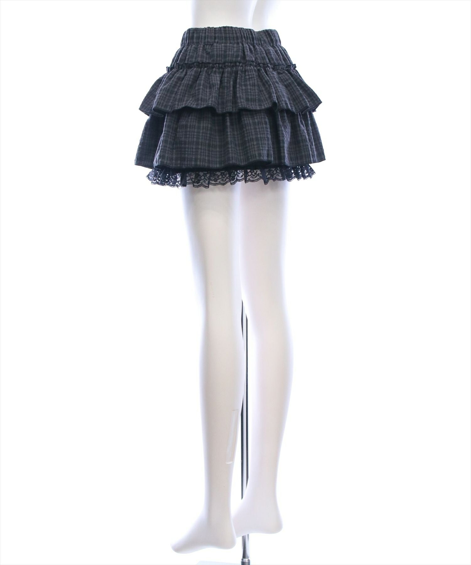 clear≪再入荷≫裾レースフリルティアードミニスカート[CL9465