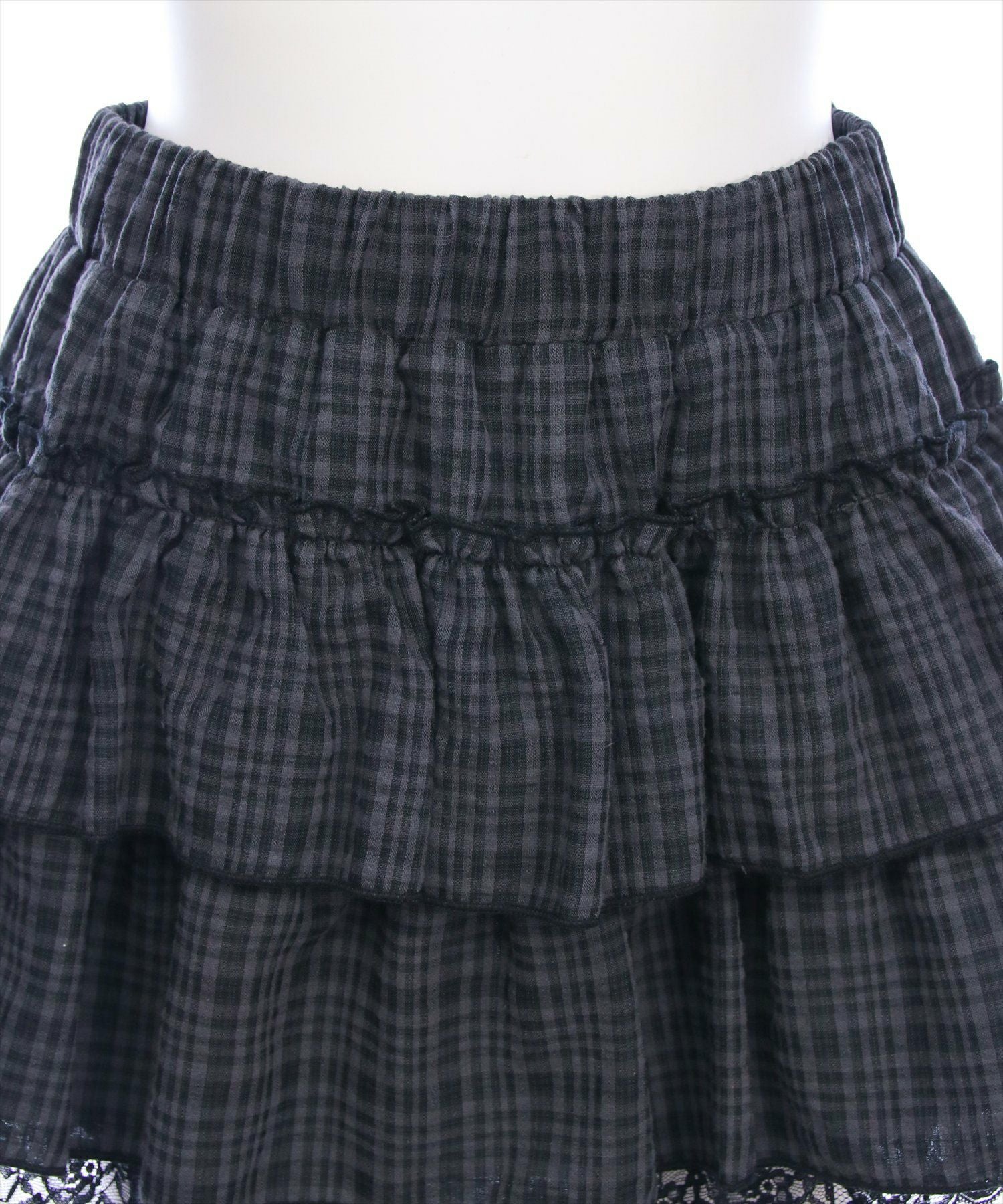 clear≪再入荷≫裾レースフリルティアードミニスカート[CL9465