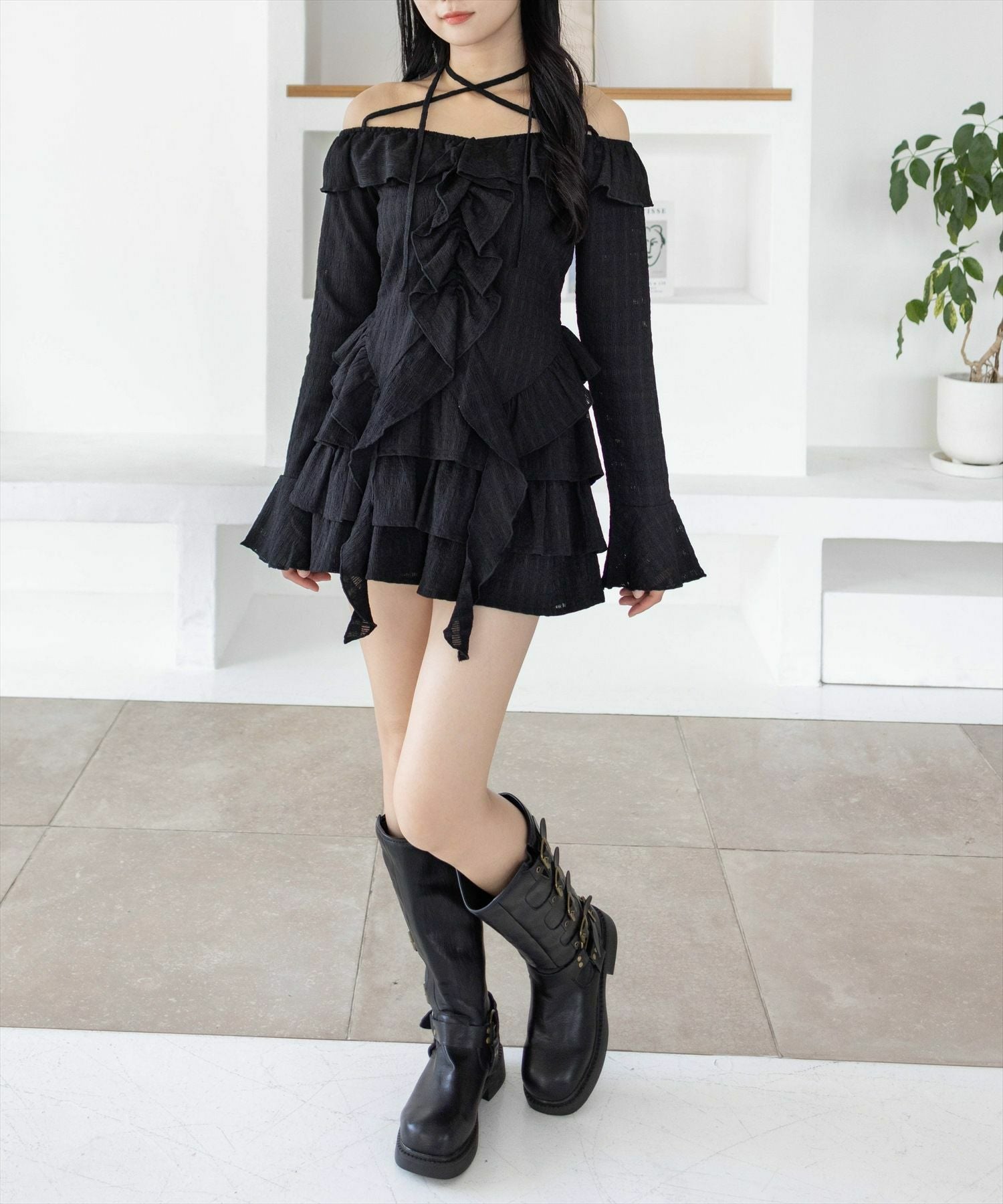 162cm/ブラック着用