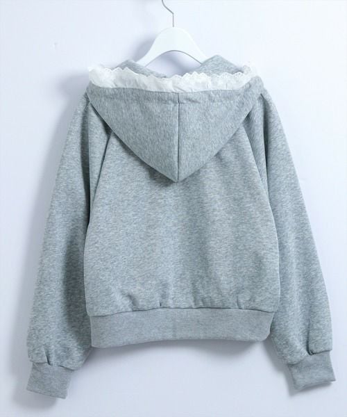 STAY MOTION≪WEB限定≫レース付きジップフーディー[ST1019