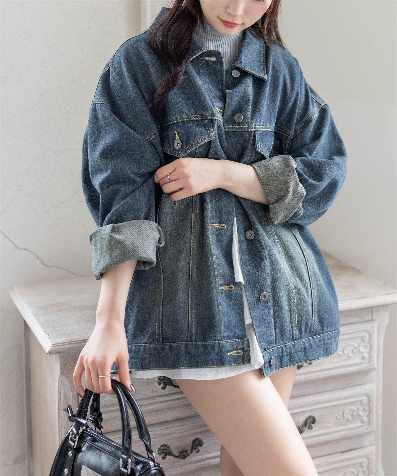 CLEAR BASIC≪再入荷≫オーバーサイズデニムジャケット[CL9309
