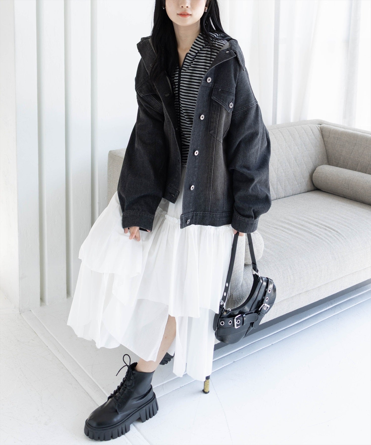 162㎝/ブラック着用