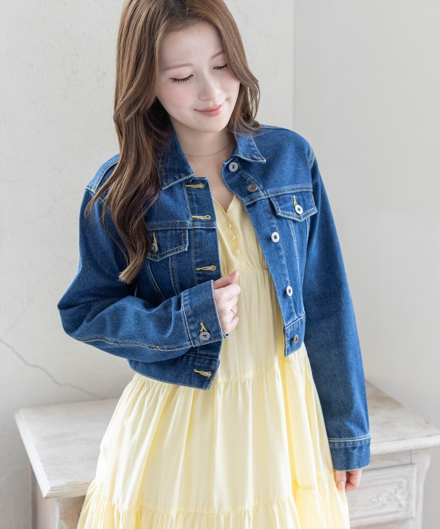 CLEAR BASIC≪再入荷≫ショート丈デニムジャケット[CL9437