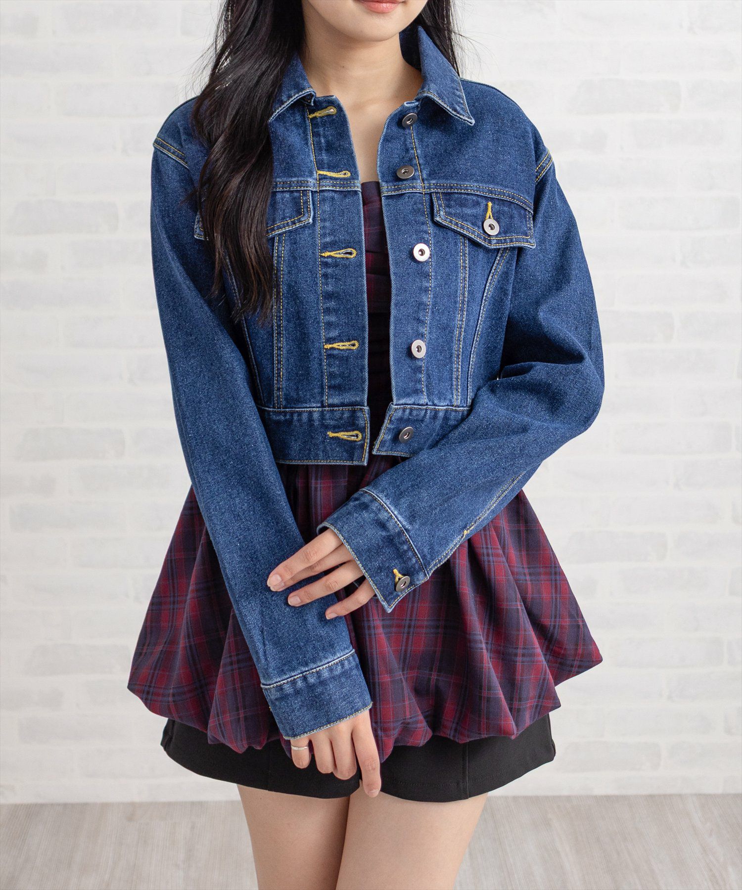 CLEAR BASIC≪再入荷≫ショート丈デニムジャケット[CL9437