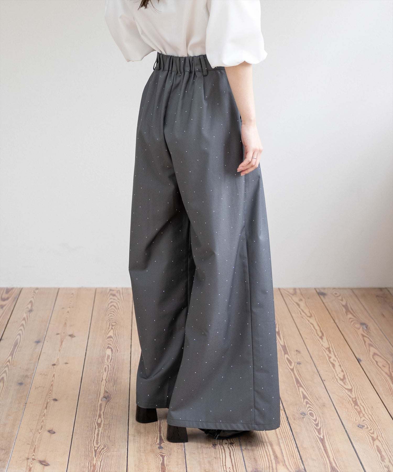 ①あ様　購入お願いします CLEAR BASIC≪再入荷≫タックデザインワイドパンツ(セット可)[CL9467