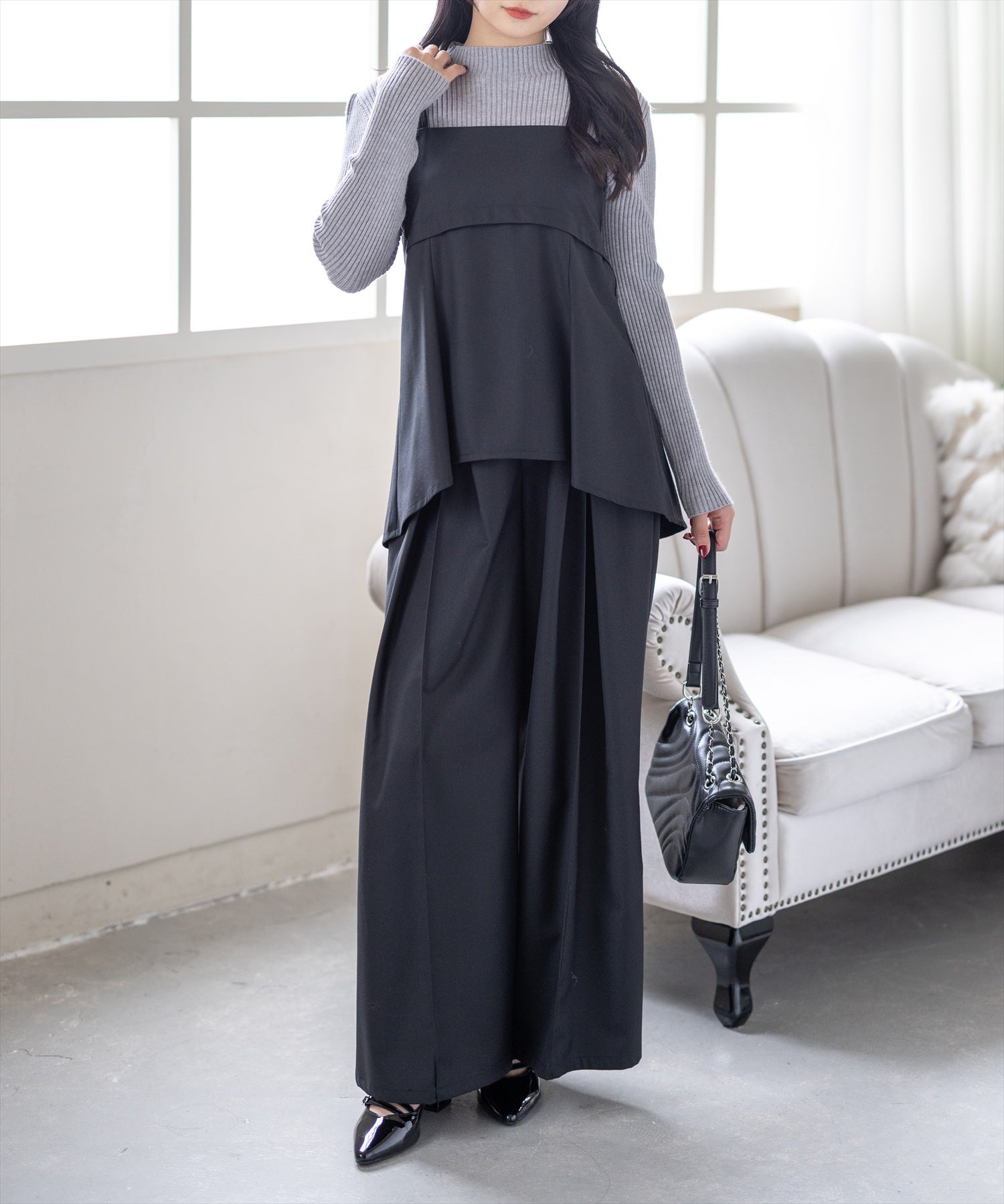 162cm/ブラック着用