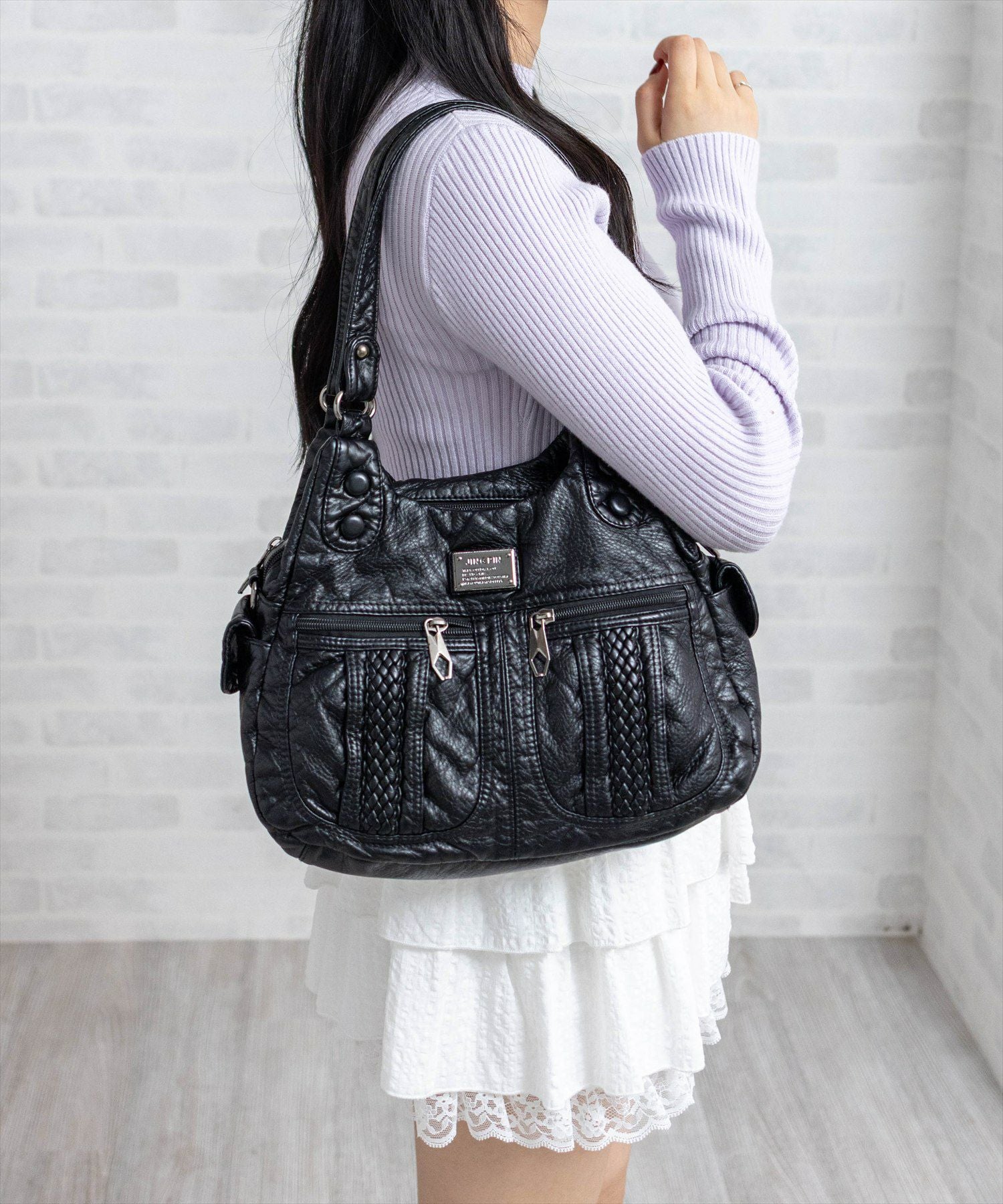 clear≪再入荷≫2WAYヴィンテージ合皮ショルダーバッグ[ZA0038