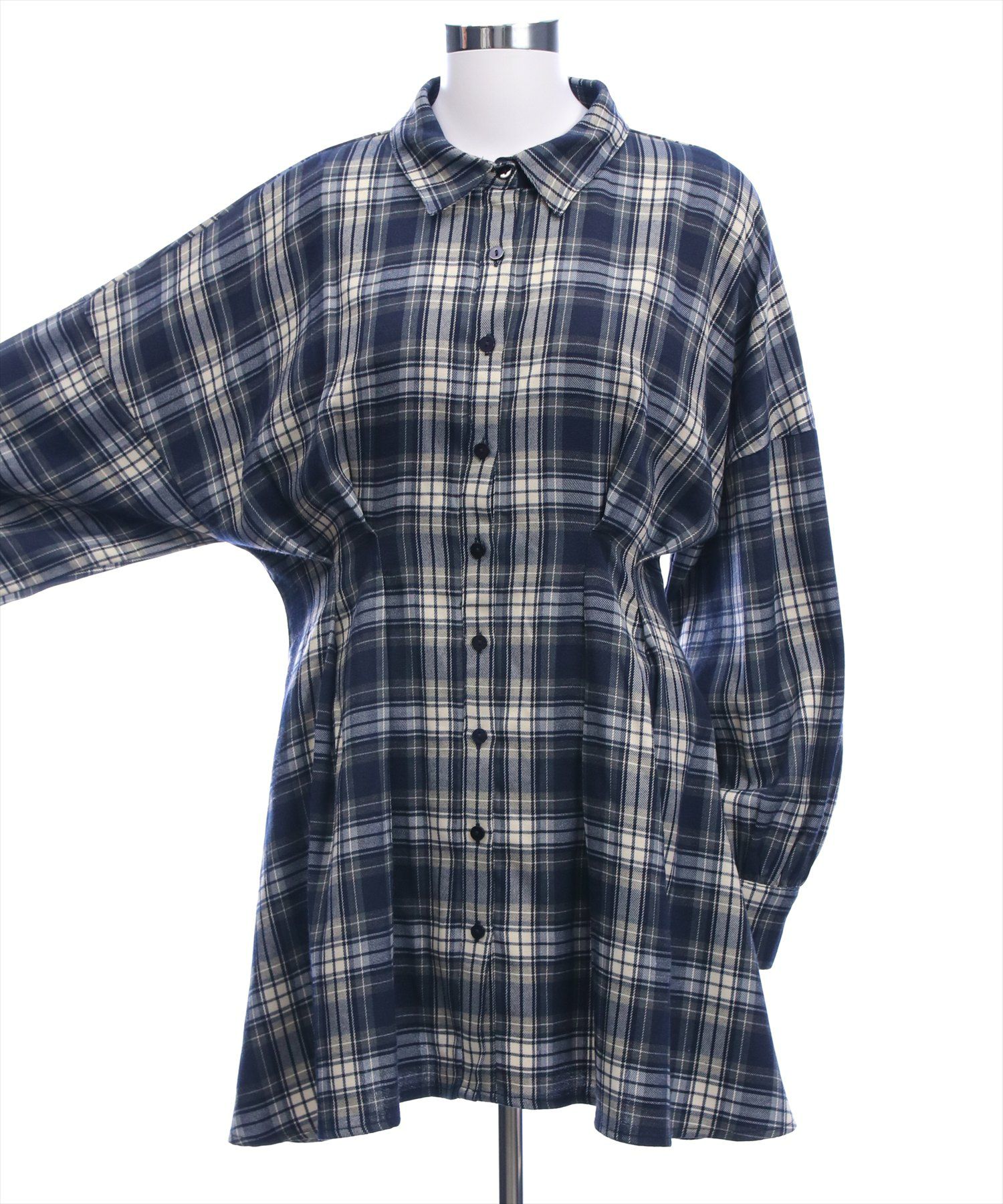 clear チェックシャツミニワンピース[CL9463] | レディース