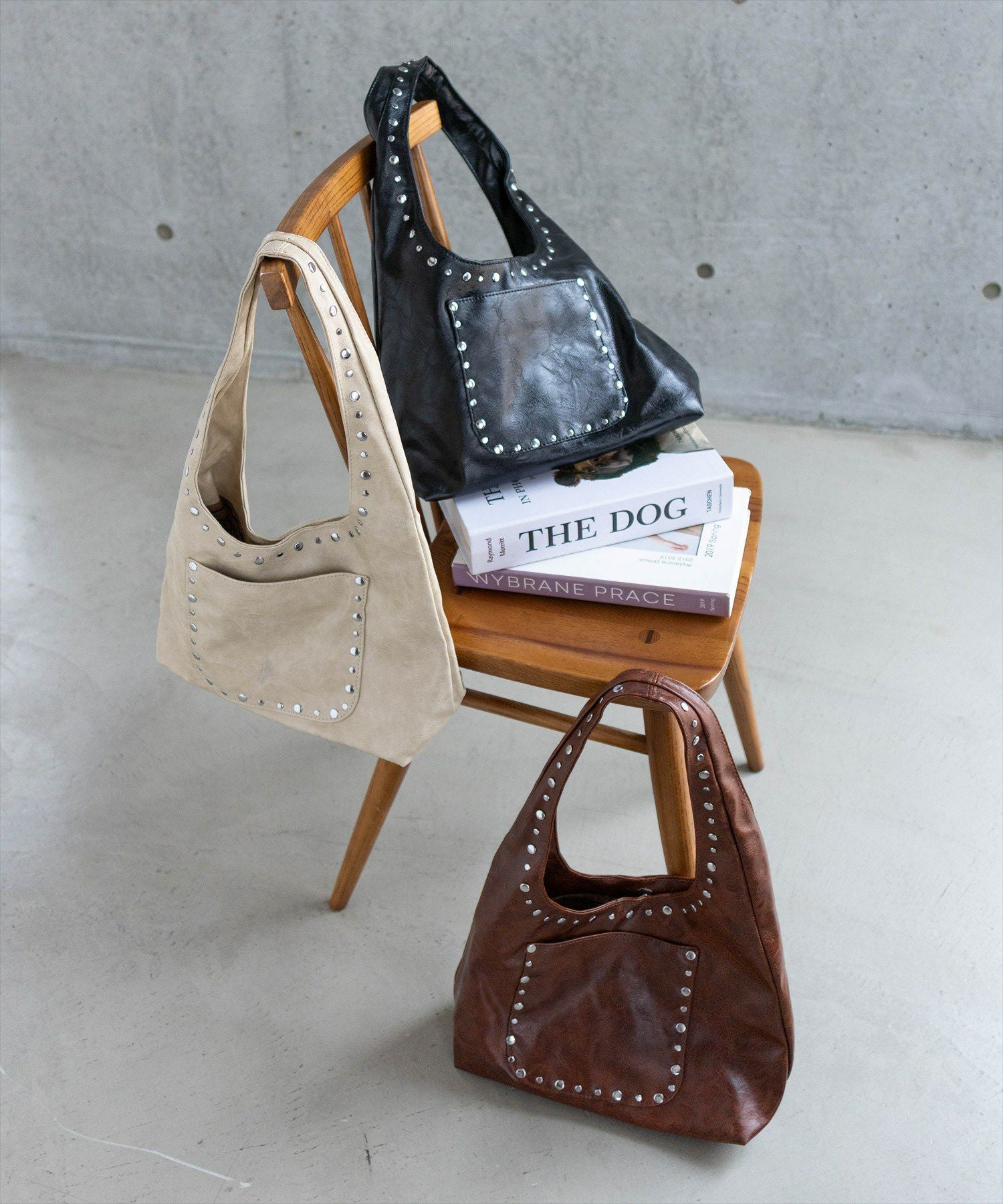 clear≪再入荷≫スタッズワンハンドルバッグ[ZA0040] | レディース