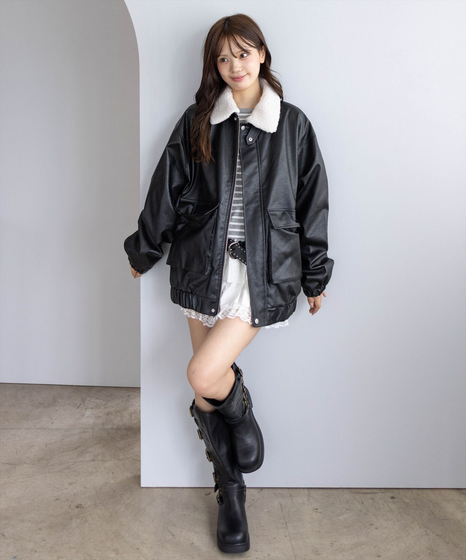 161cm/ブラック