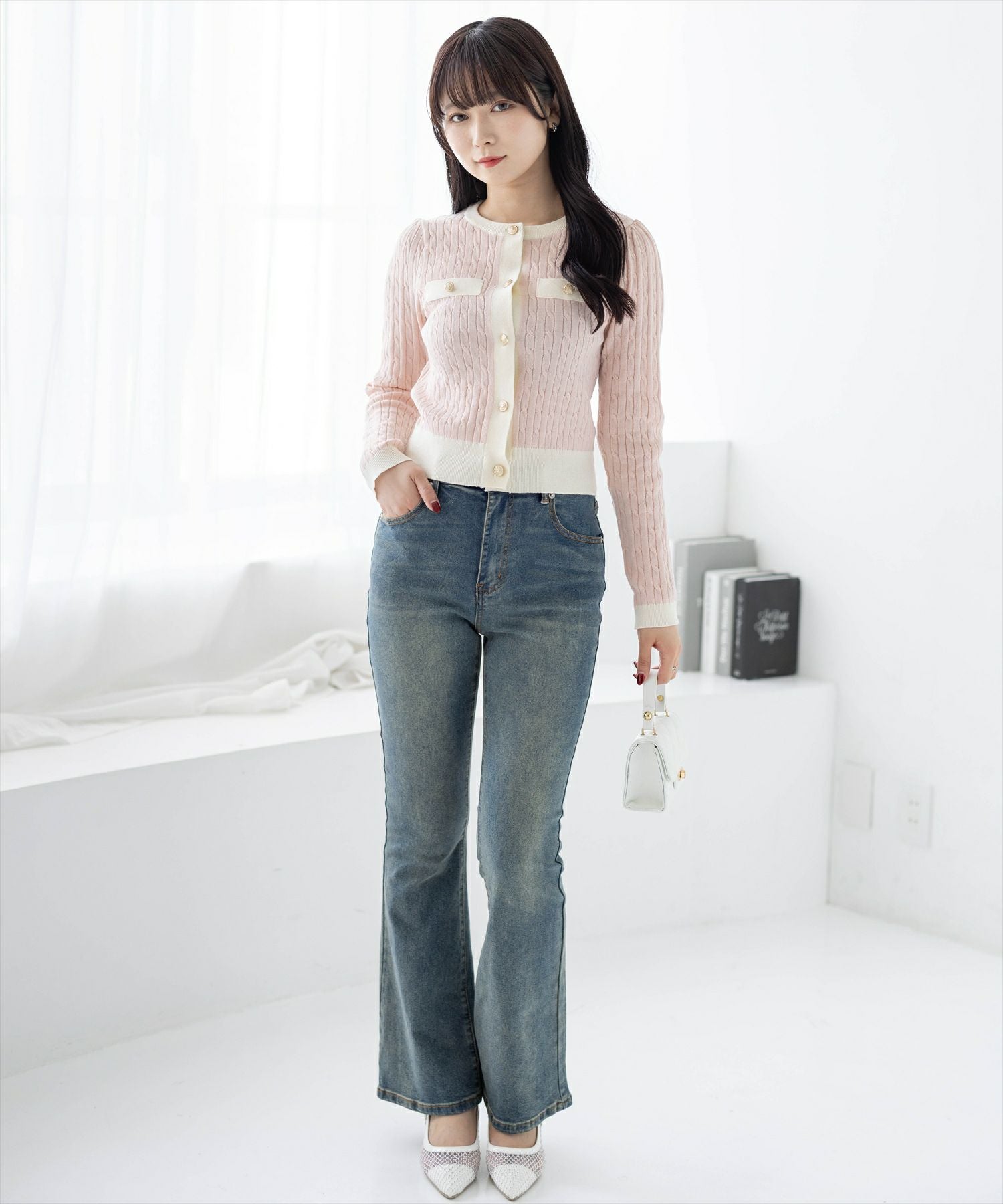 162cm/ピンク着用