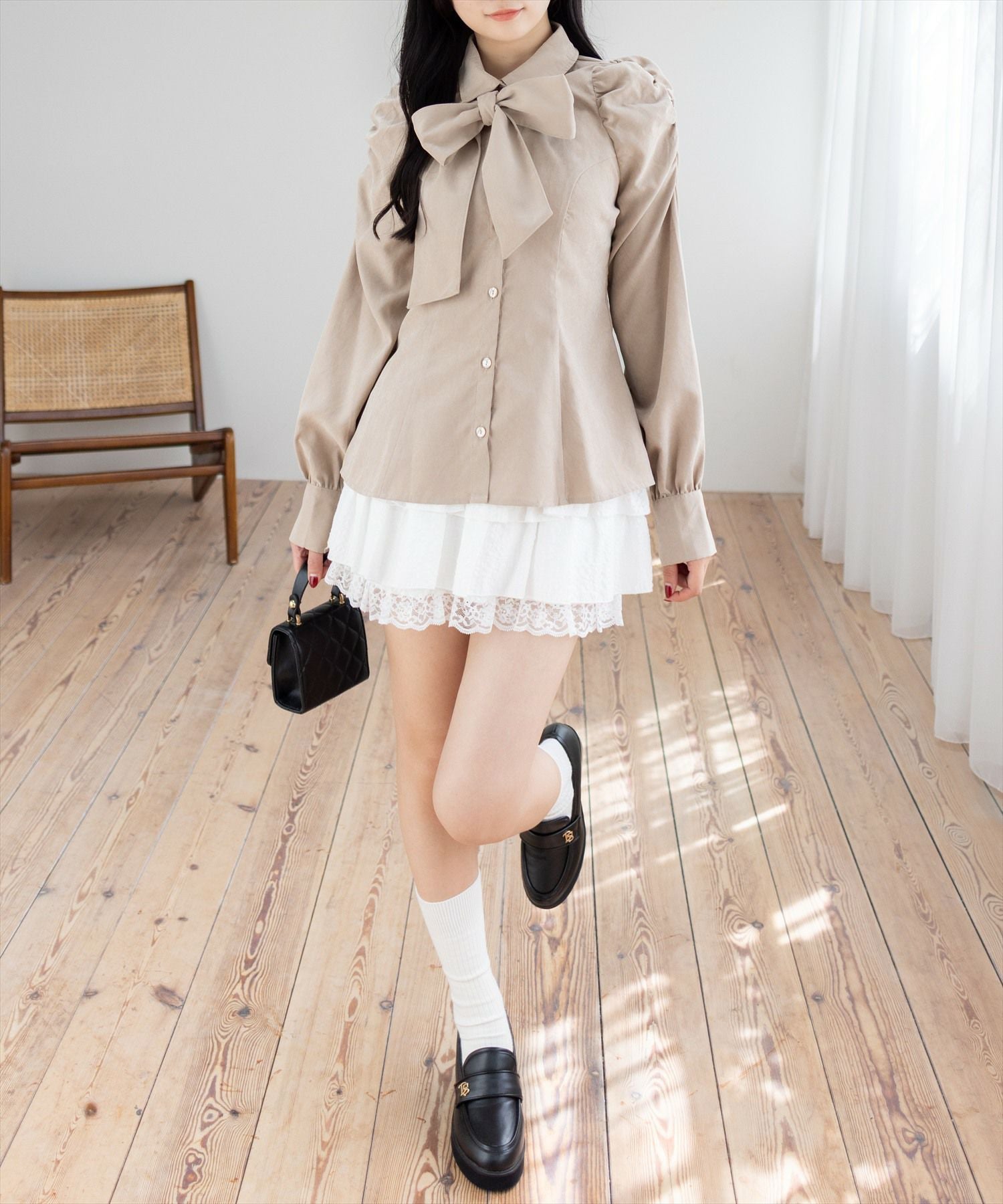 162cm/ベージュ