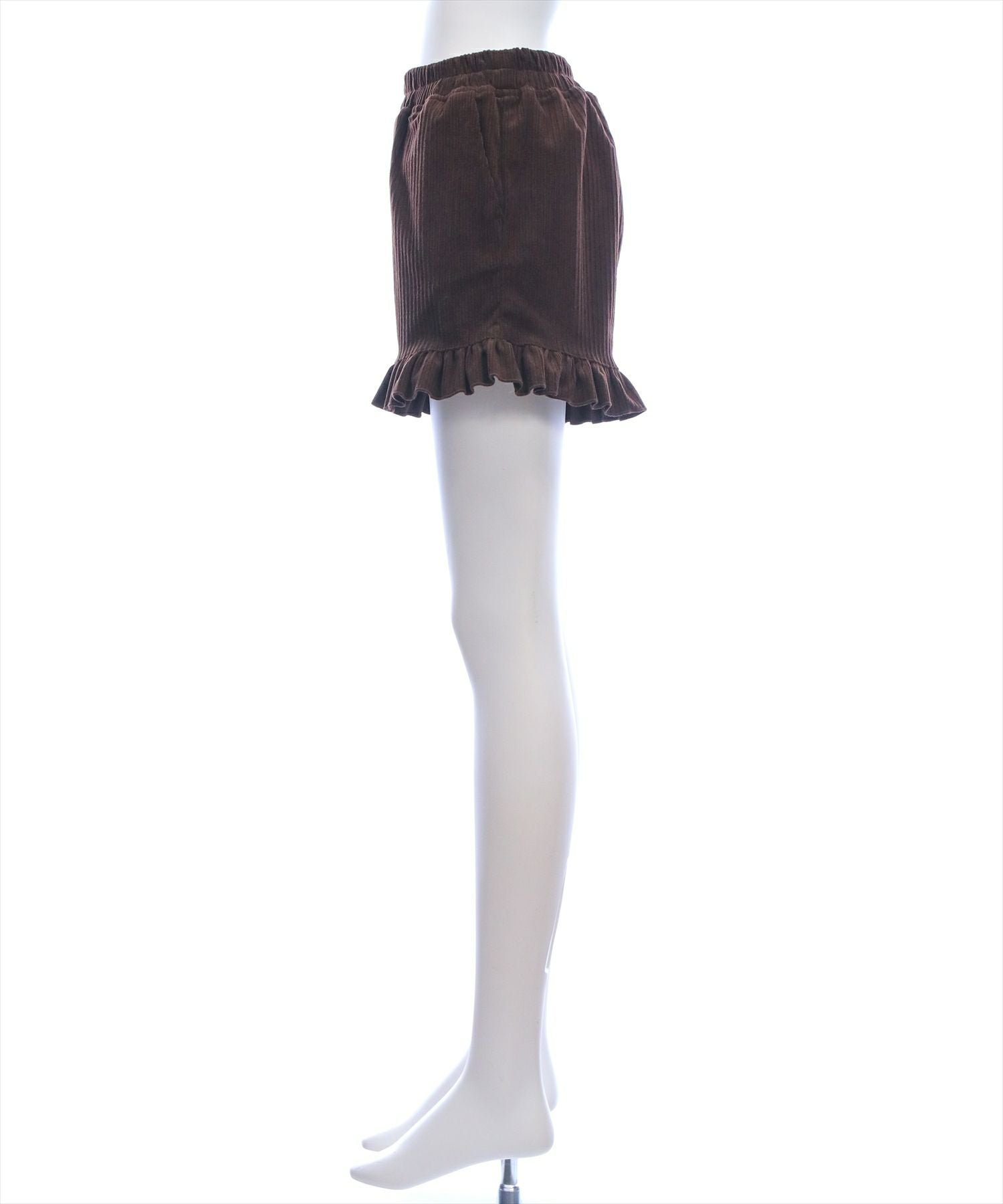 clear コーデュロイ裾フリルショートパンツ[CL9522] | レディース