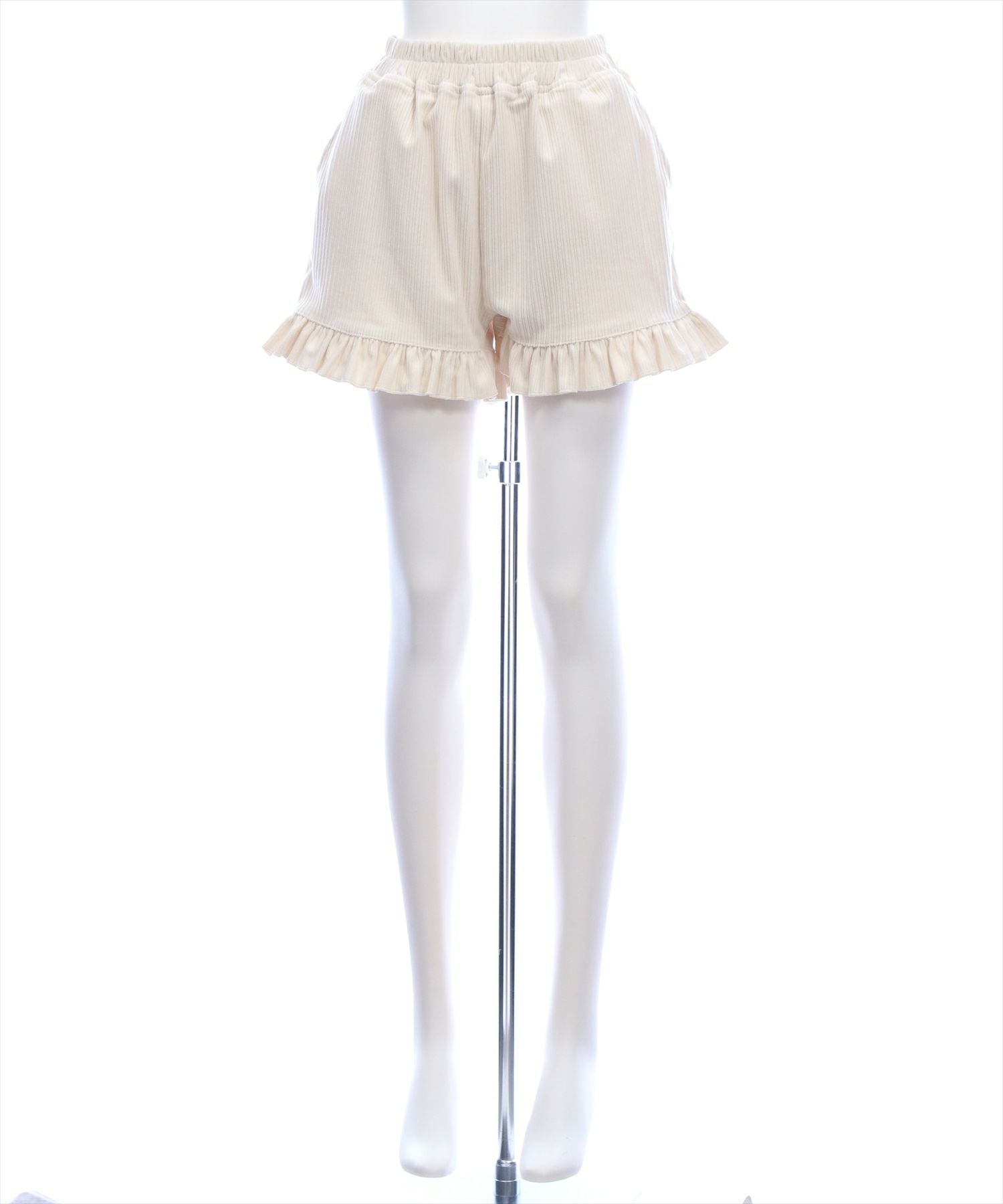 clear コーデュロイ裾フリルショートパンツ[CL9522] | レディース